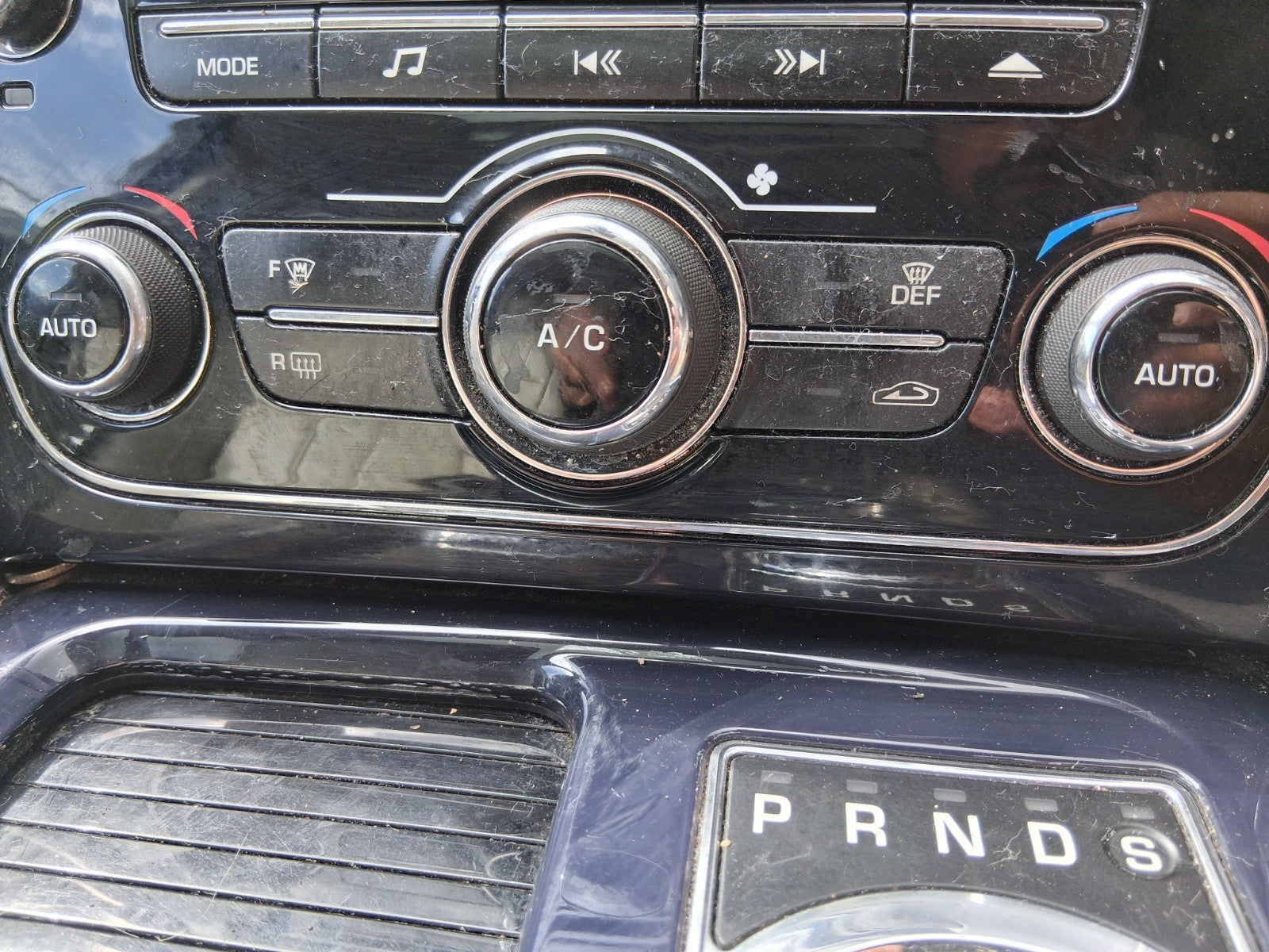 2012 JAGUAR XJ X351 AC HEATER CLIMATE CONTROL PANEL WITH RADIO CD PLAYER PANEL
