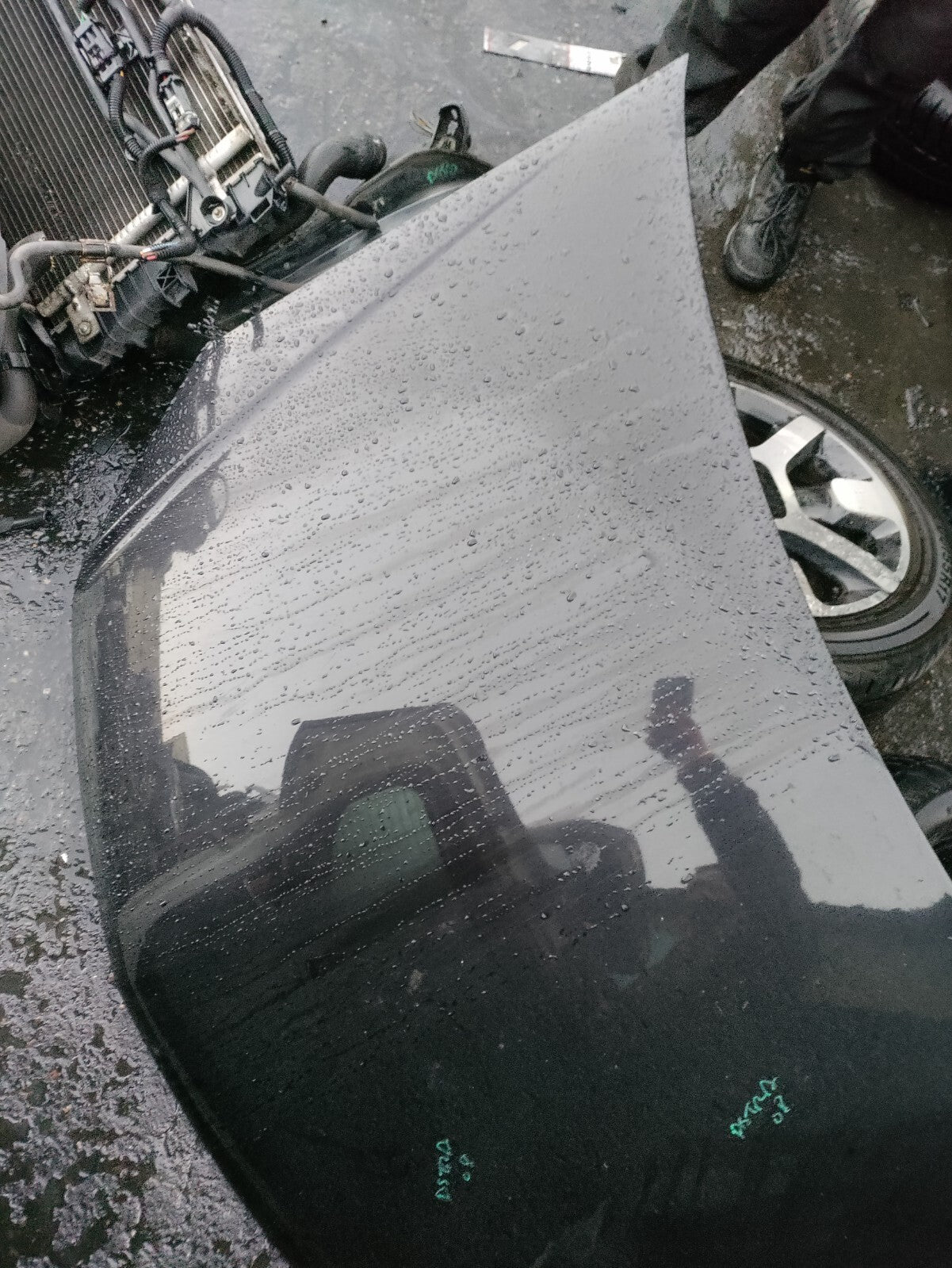 VAUXHALL ASTRA H 2008 5 DOOR FRONT BONNET HOOD PANEL BLACK