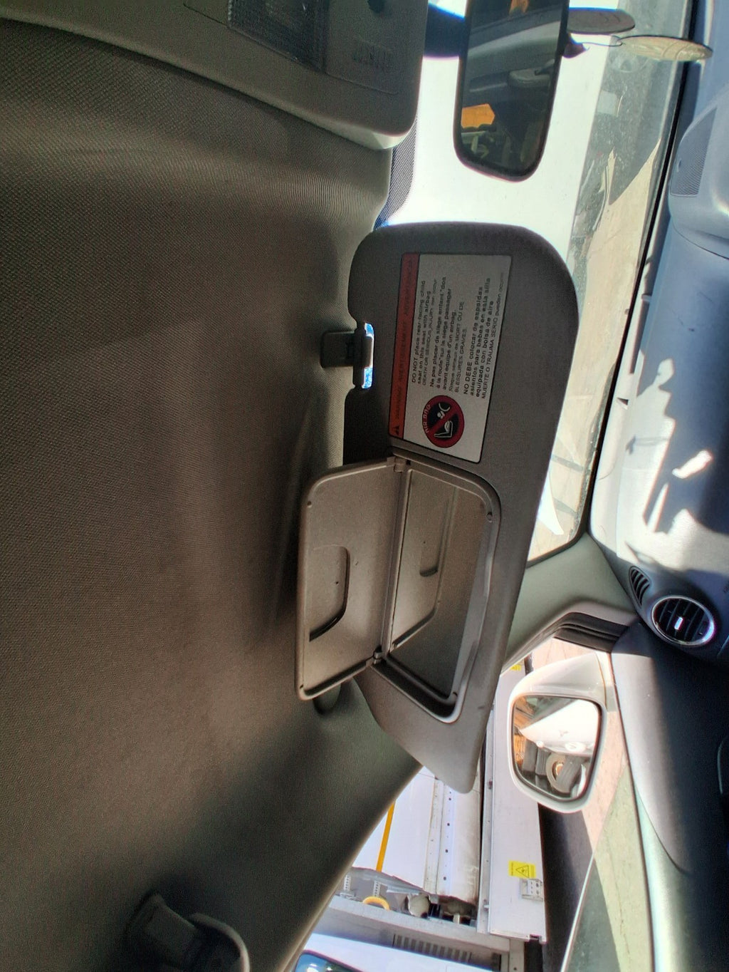 2015 VAUXHALL ANTARA MK1 NSF PASSENGER SIDE FRONT SUN VISOR