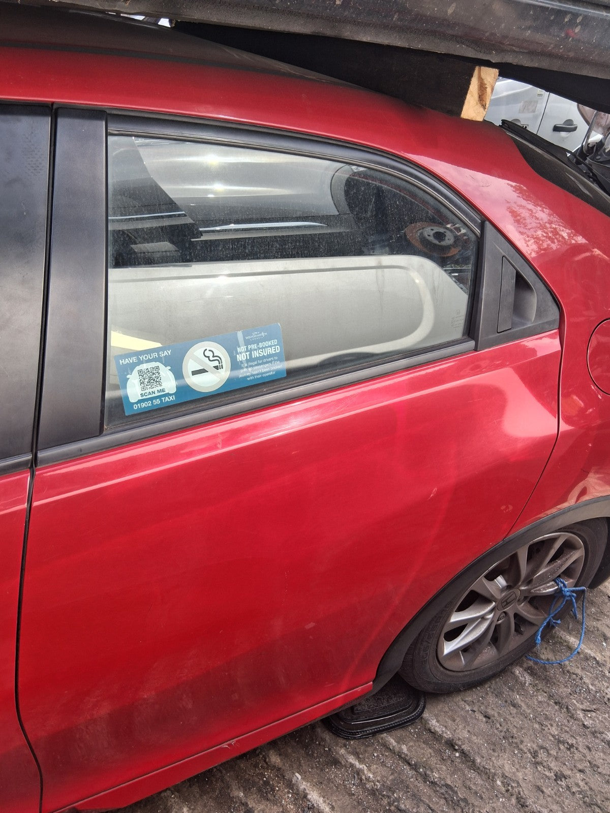 2016 HONDA CIVIC MK9 FACELIFT HATCHBACK NSR PASSENGER REAR LEFT WINDOW GLASS
