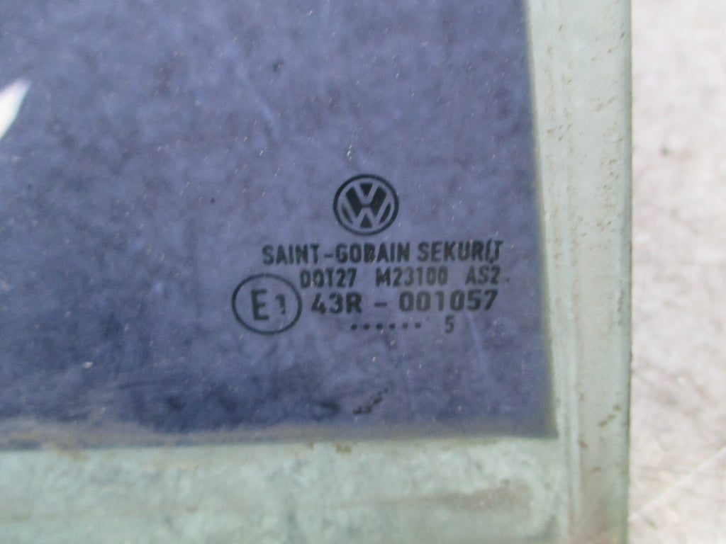 VOLKSWAGEN GOLF 2005 MK5 OSR REAR DRIVER SIDE QUARTER WINDOW GLASS