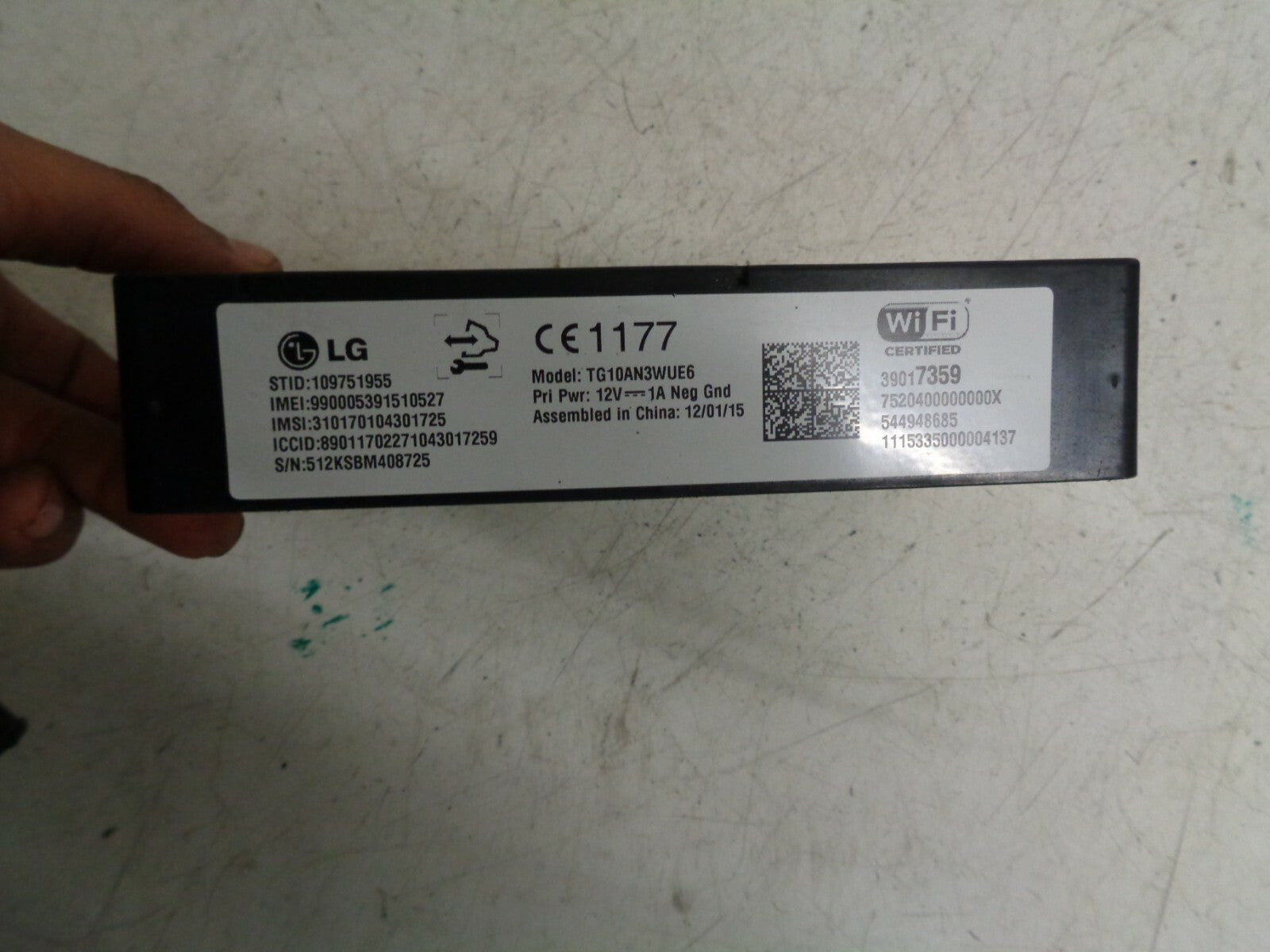 VAUXHALL CORSA E 2016 1.4 PETROL BLUETOOTH WIFI HOTSPOT MODULE 39017359