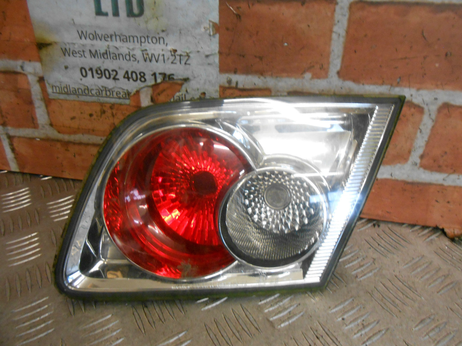 MAZDA 6 GG 2003 OSR DRIVER SIDE REAR INNER BRAKE LIGHT ASSEMBLY