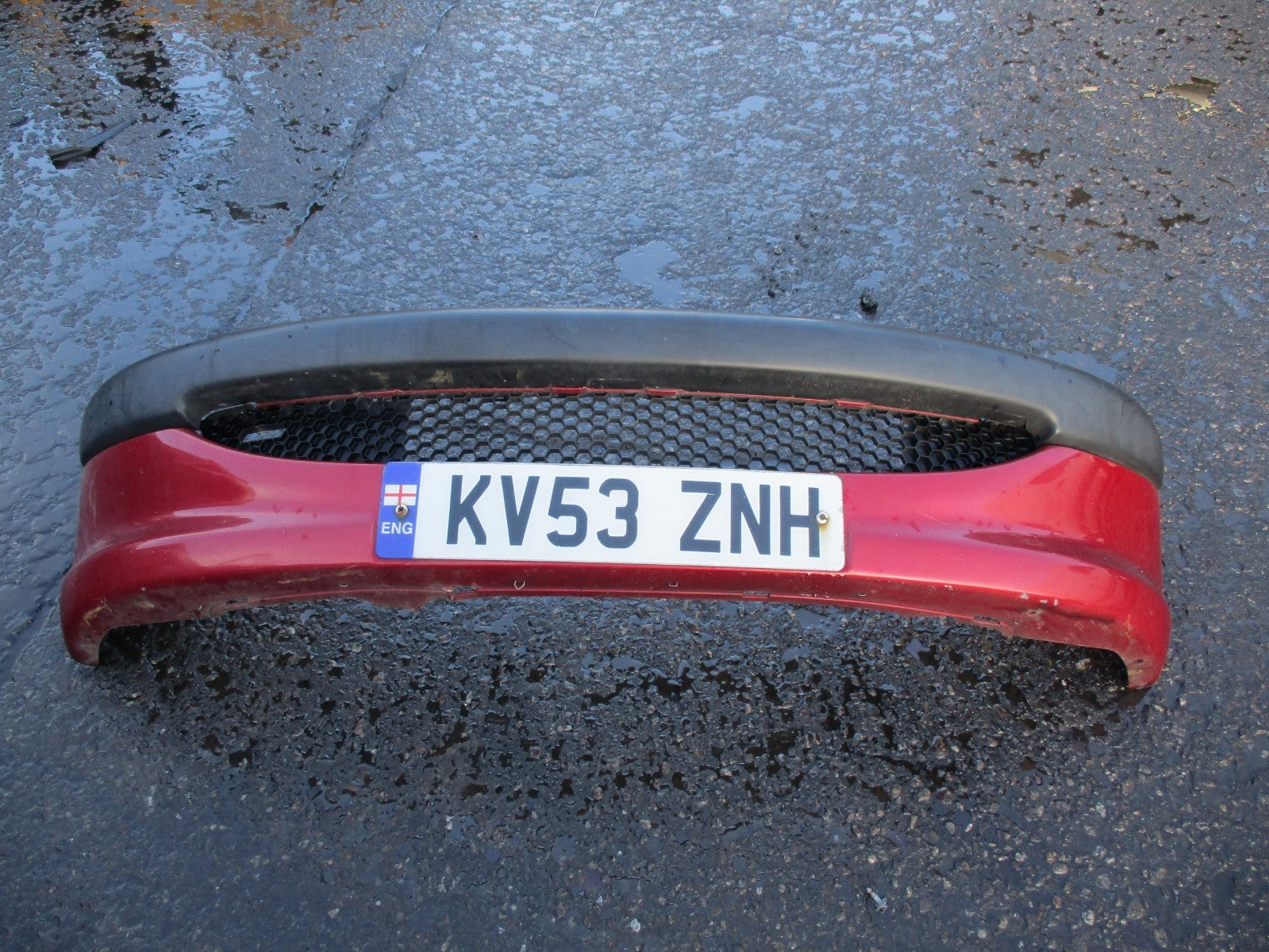PEUGEOT 206 PRE FACELIFT FRONT BUMPER COMPLETE RED