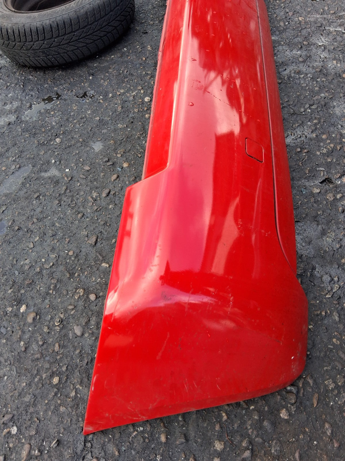 2008 CITROEN C2 COMPLETE REAR LOWER BUMPER RED
