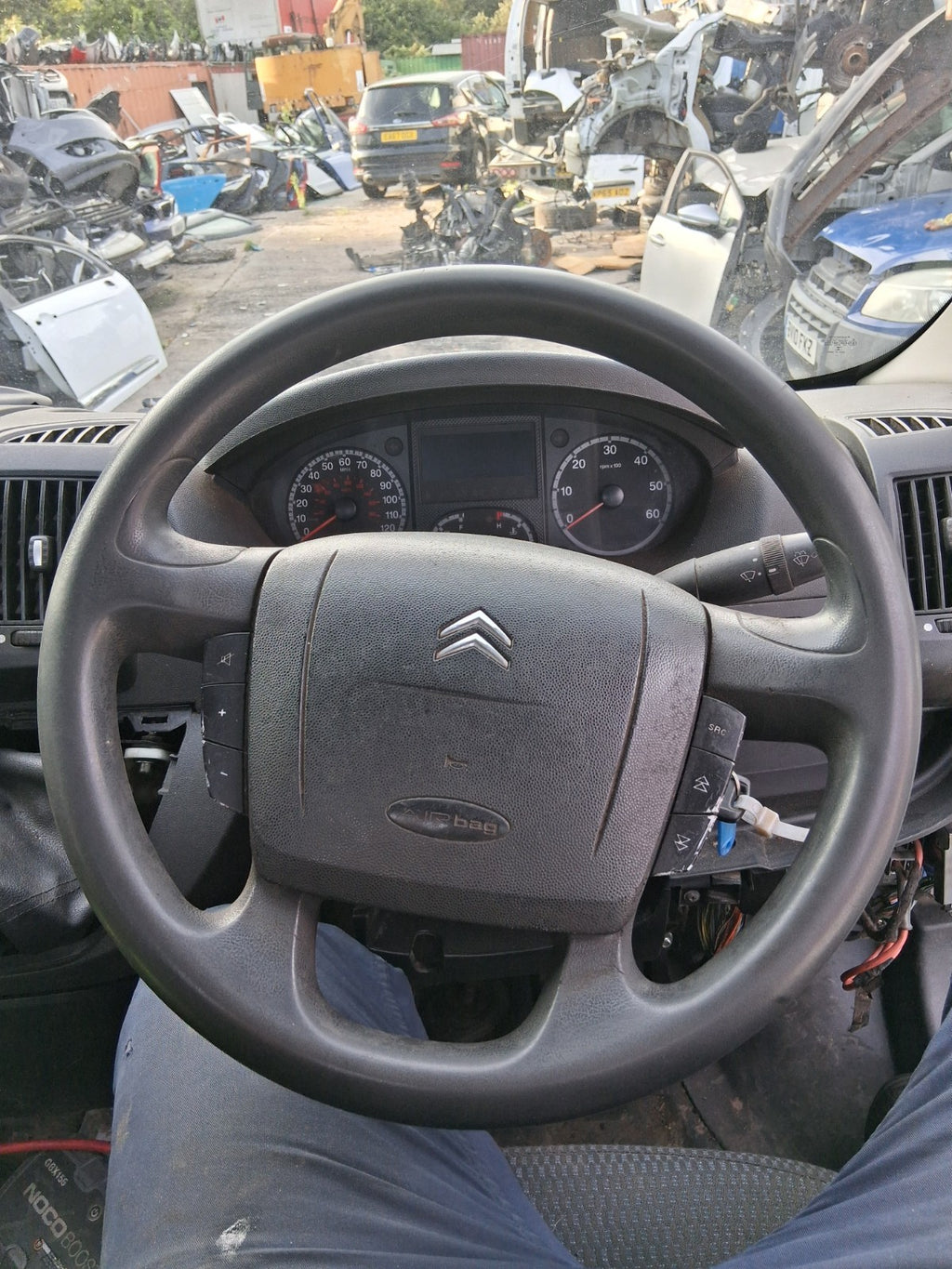 2014 CITROEN RELAY MK3 3 SPOKE MULTIFUNCTION STEERING WHEEL