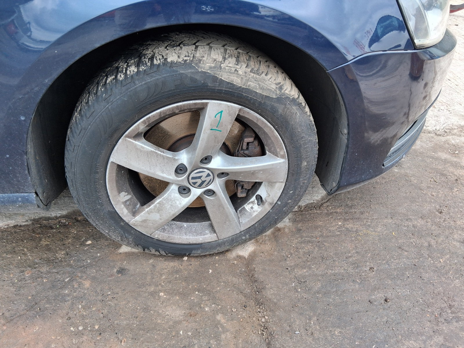 2014 VW VOLKSWAGEN PASSAT B7 SALOON 16 INCH ALLOY WHEEL WITH TYRE 205/55R16