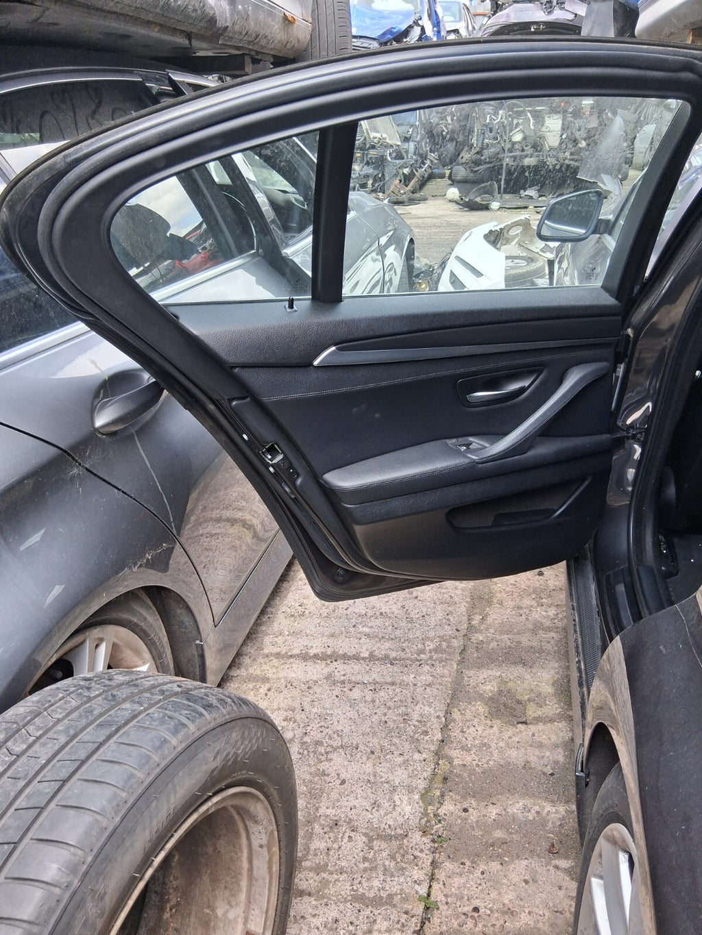 2012 BMW 5 SERIES F10 NSR PASSENGER SIDE REAR COMPLETE DOOR SOPHISTO GREY II