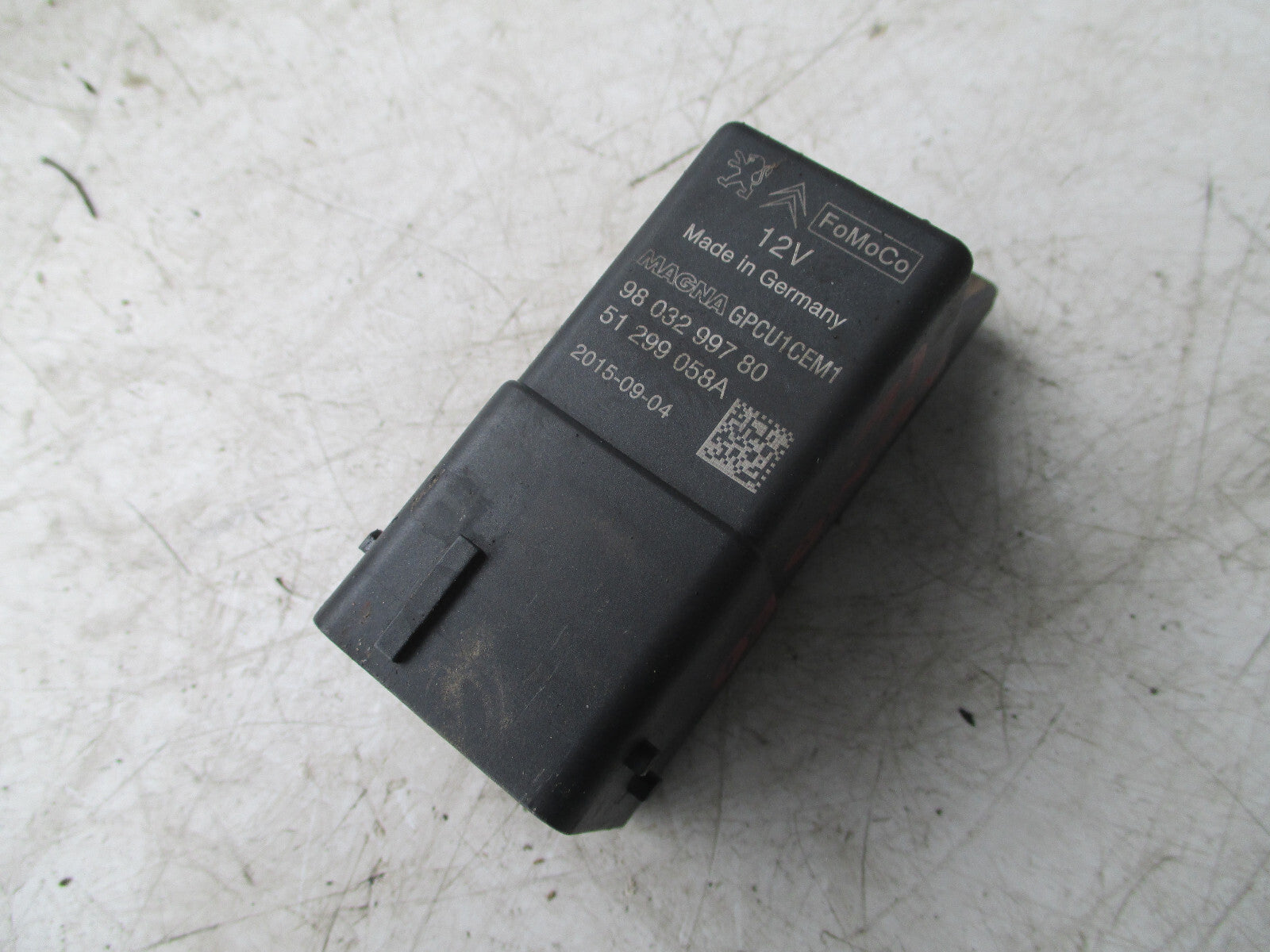 FORD MONDEO MK5 2016 GLOW PLUG RELAY 9803299780