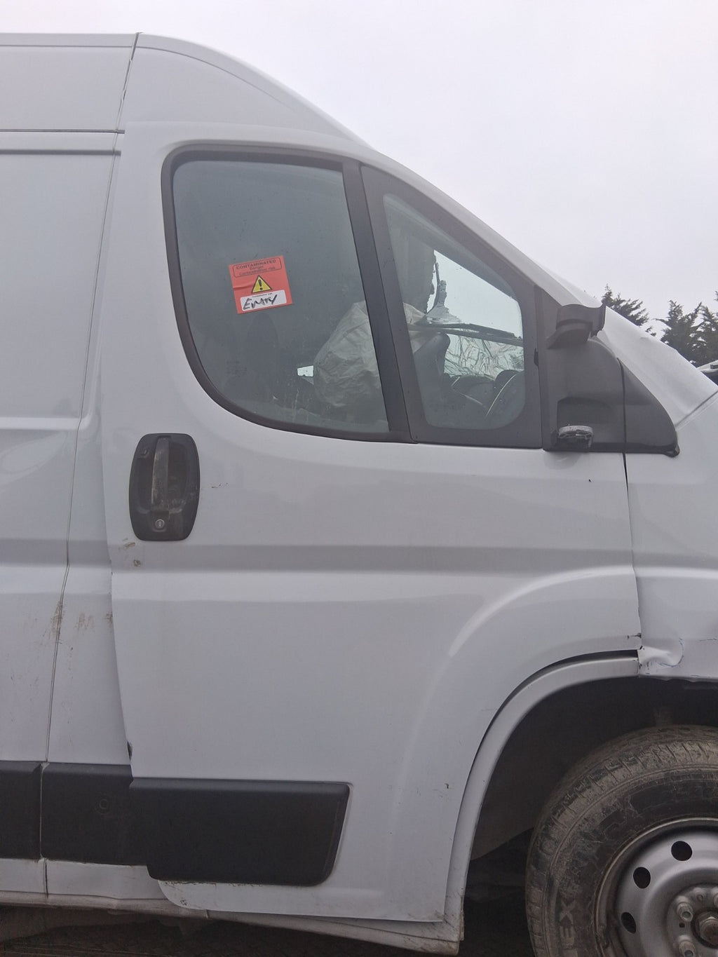 2025 FIAT DUCATO MK3 HIGH ROOF OSF DRIVER SIDE FRONT RIGHT BARE DOOR WHITE