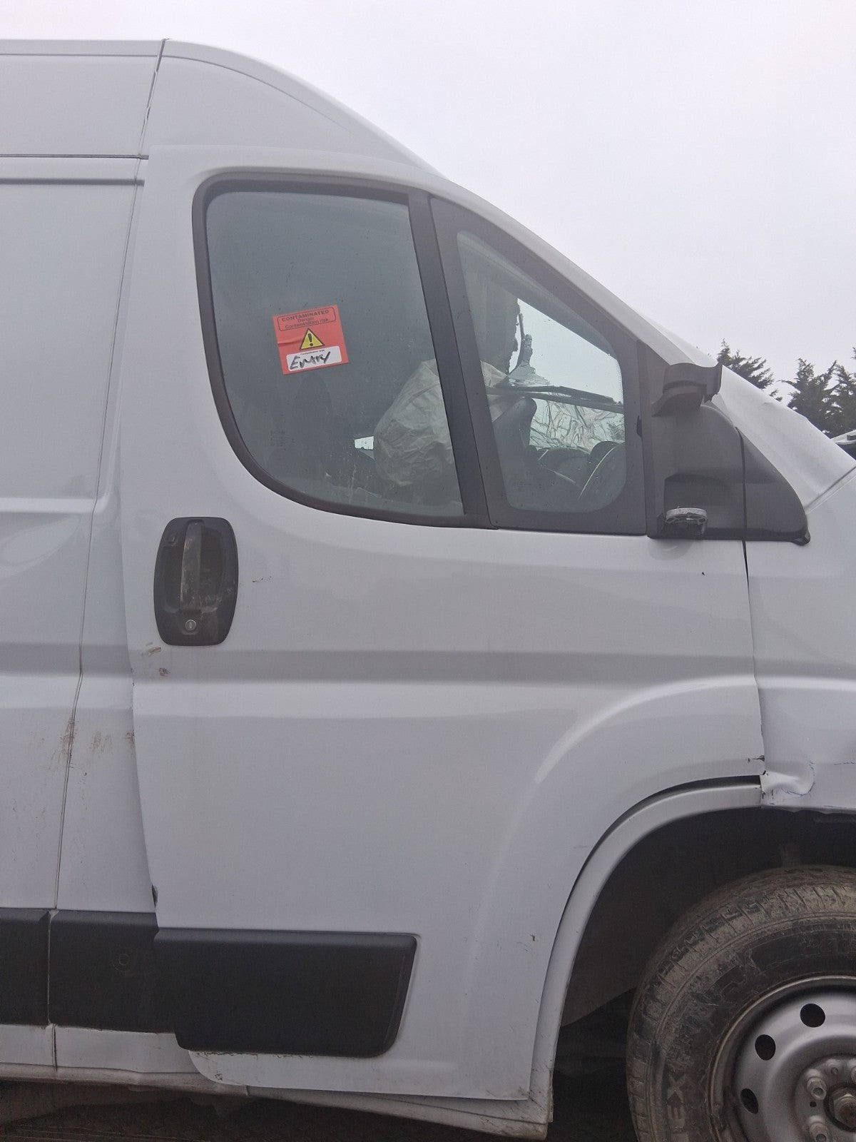 2025 FIAT DUCATO MK3 HIGH ROOF OSF DRIVER SIDE FRONT RIGHT BARE DOOR WHITE