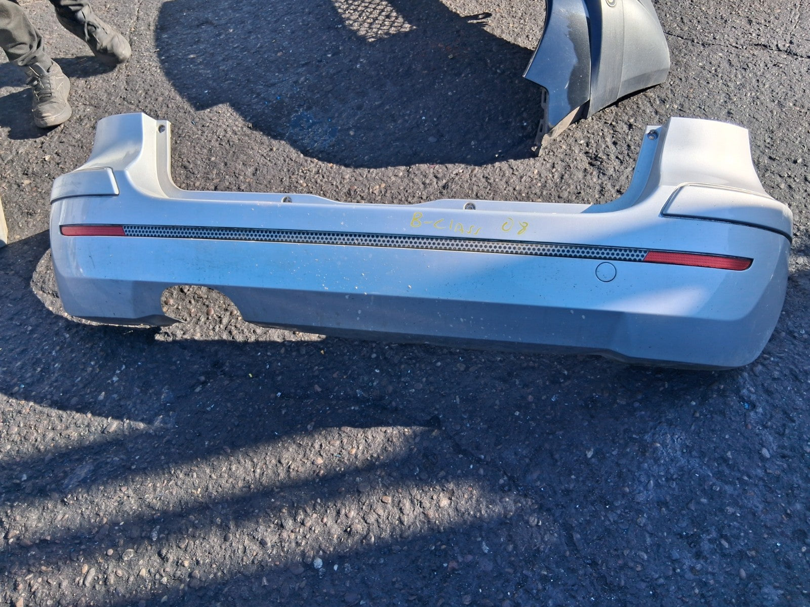 2008 MERCEDES B CLASS W245 COMPLETE REAR BUMPER SILVER