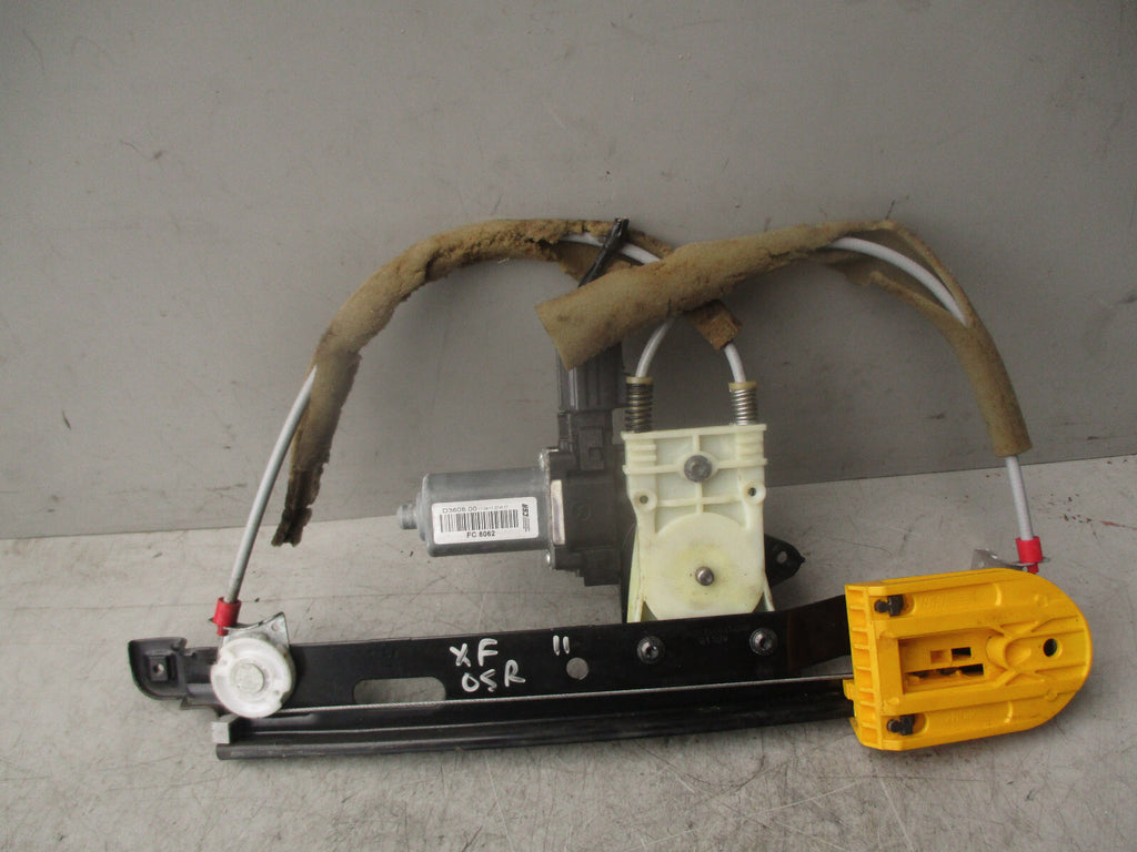 2011 JAGUAR XF X250 OSR DRIVER SIDE REAR WINDOW MOTOR & REGULATOR 8X23F27000AE