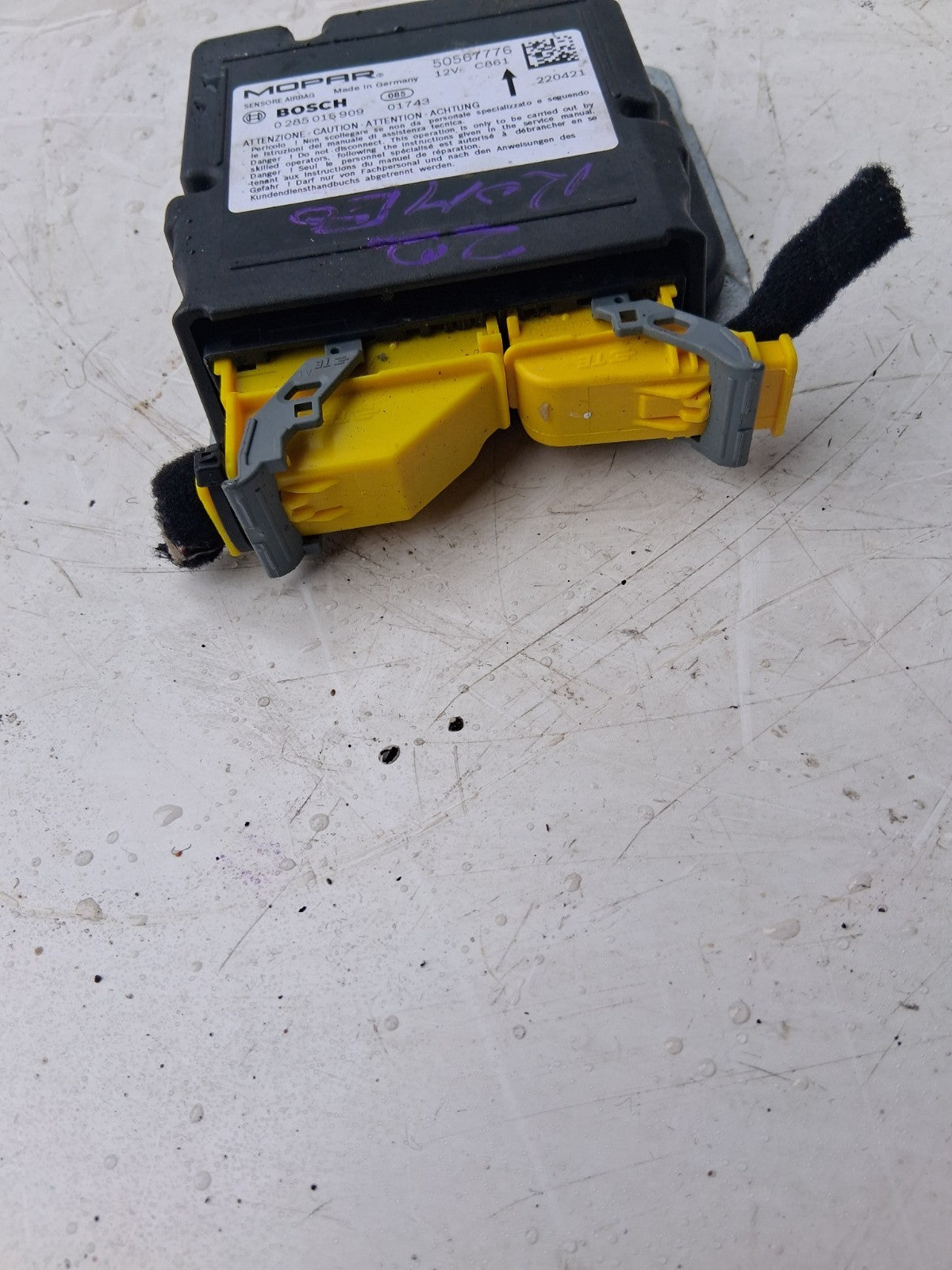 2022 ALFA ROMEO STELVIO Q4 AIRBAG MODULE 50567776