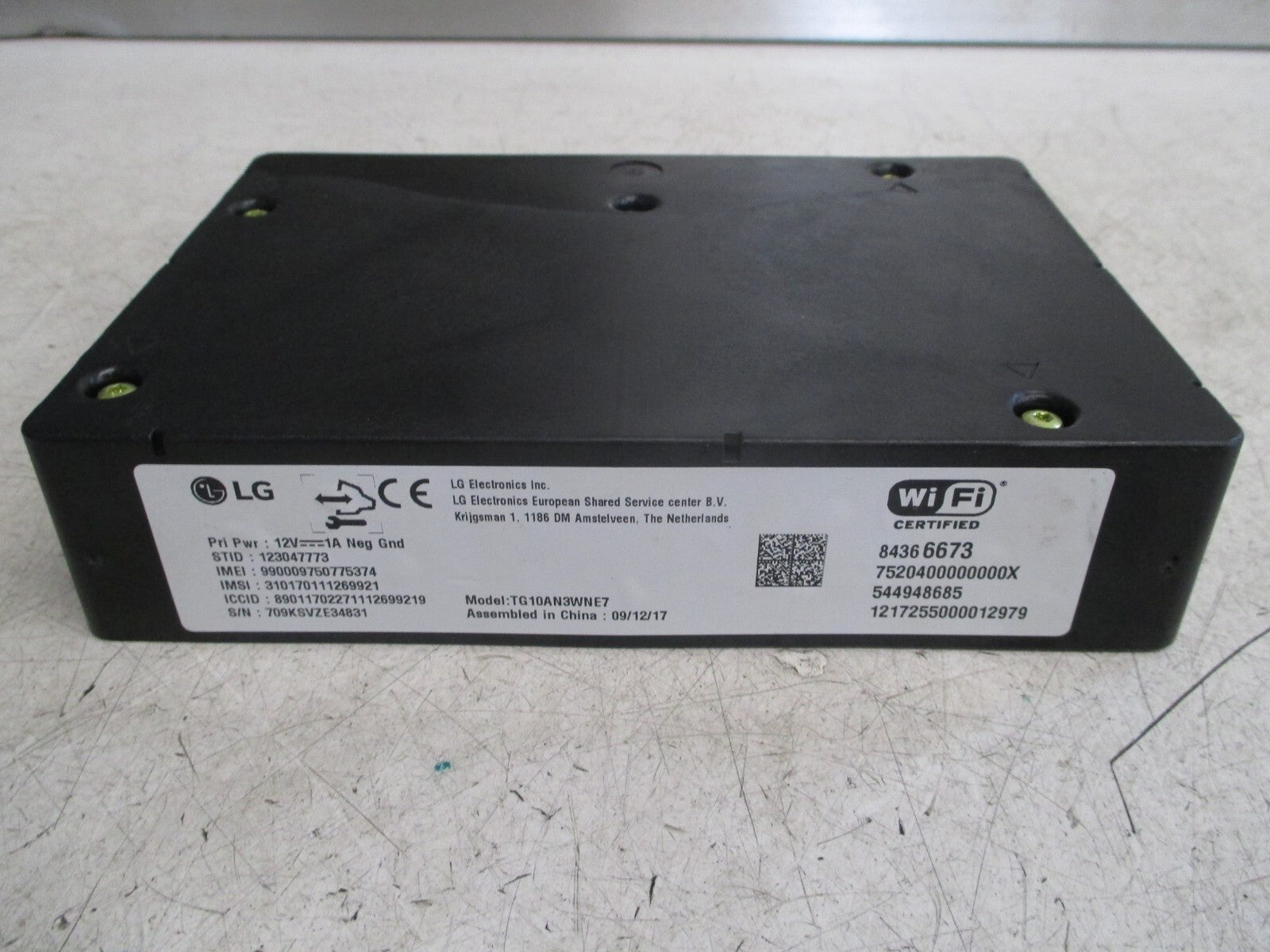 VAUXHALL CORSA E WIFI HOTSPOTCONTROL MODULE 84366673 ASTRA ZAFIRA