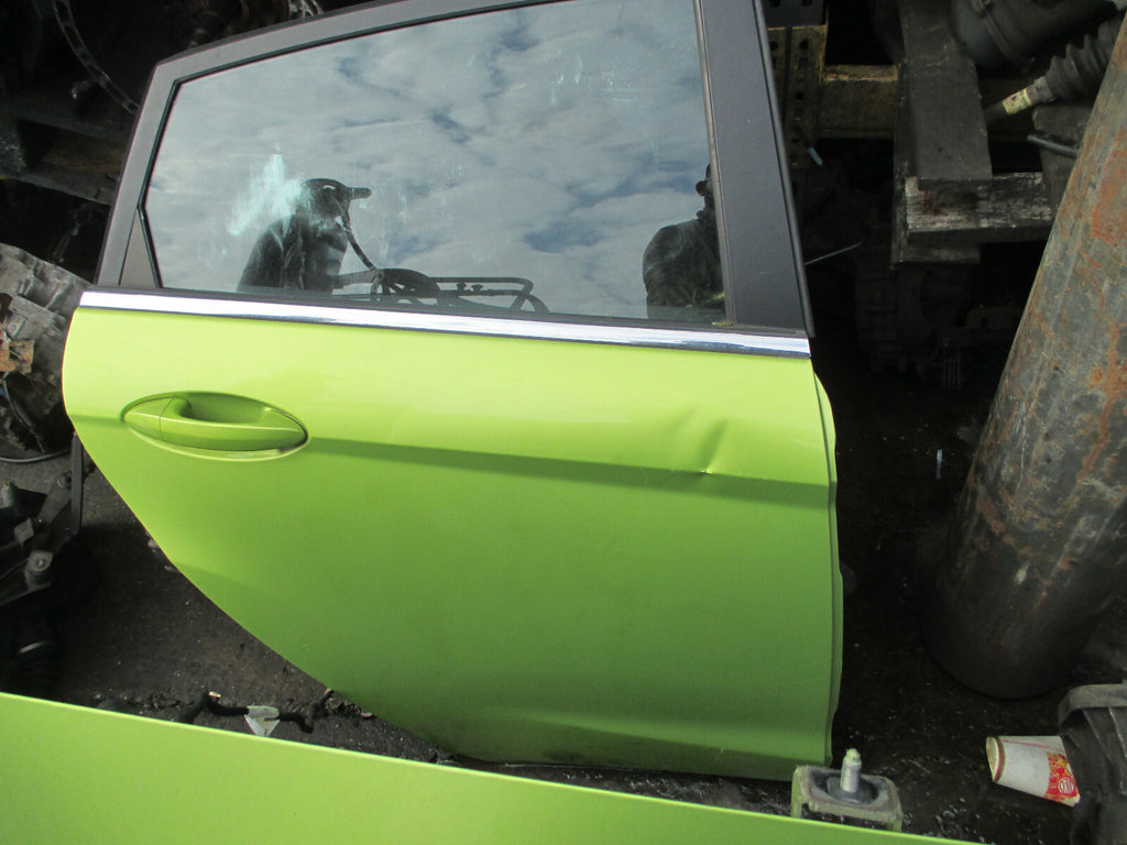 FORD FIESTA 2009 PREFACELIFT MK7 OSR DRIVER SIDE REAR DR COMPLETE SQUEEZE GREEN