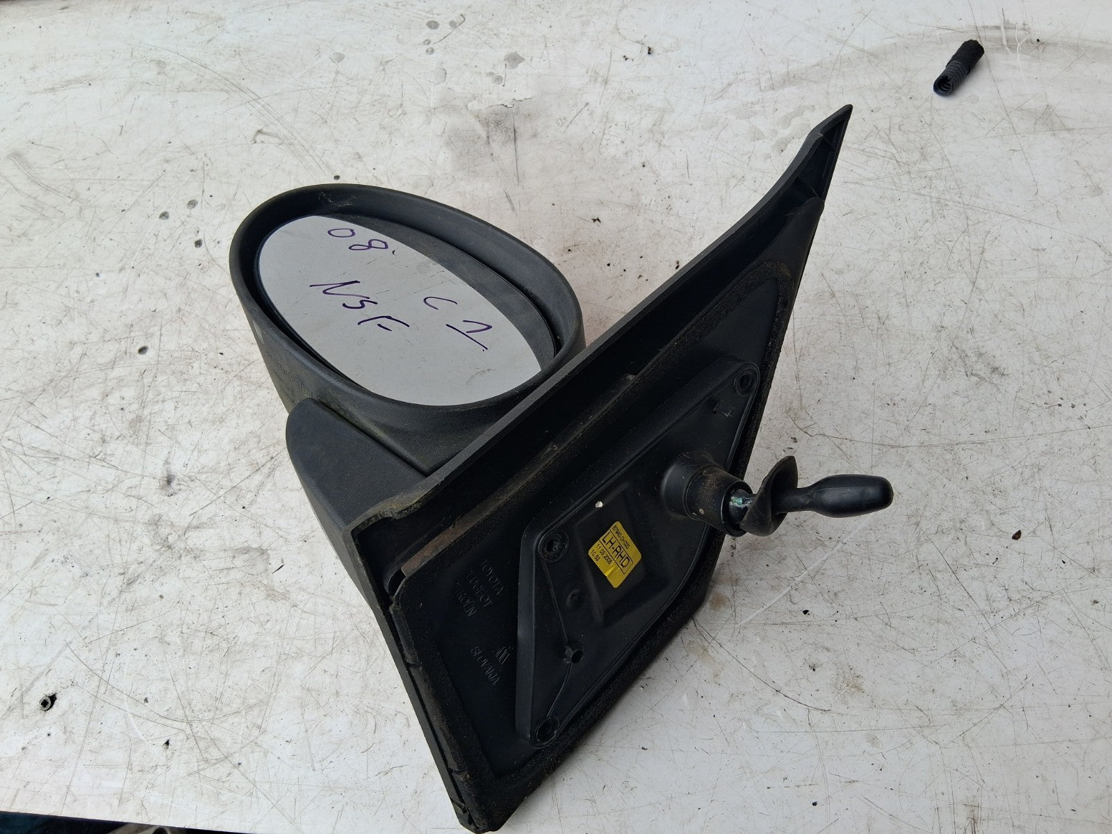 2008 CITROEN C1 MK1 NSF PASSENGER SIDE FRONT MANUAL WING MIRROR RED 879400H020