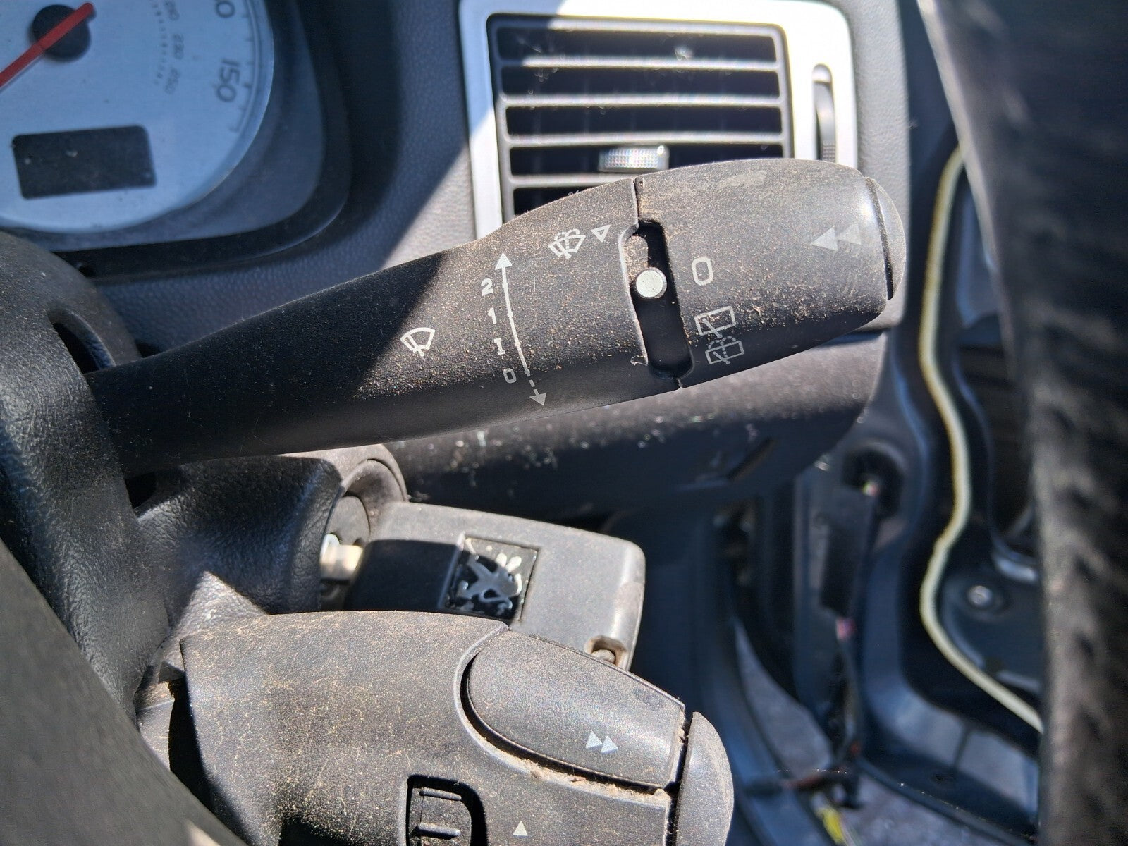 2006 PEUGEOT 307 INDICATOR WIPER COMBINATION SWITCH STALK SQUIB RING