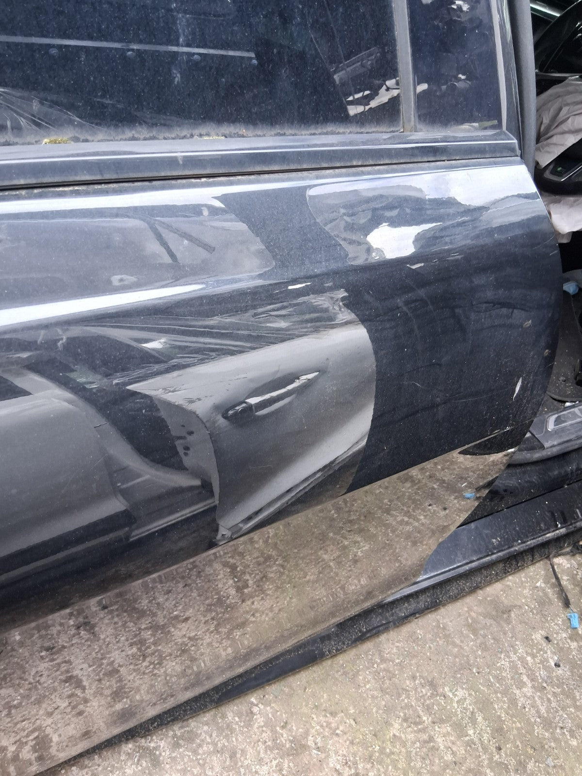 2017 JAGUAR XE OSR DRIVER SIDE REAR RIGHT BARE DOOR BLACK