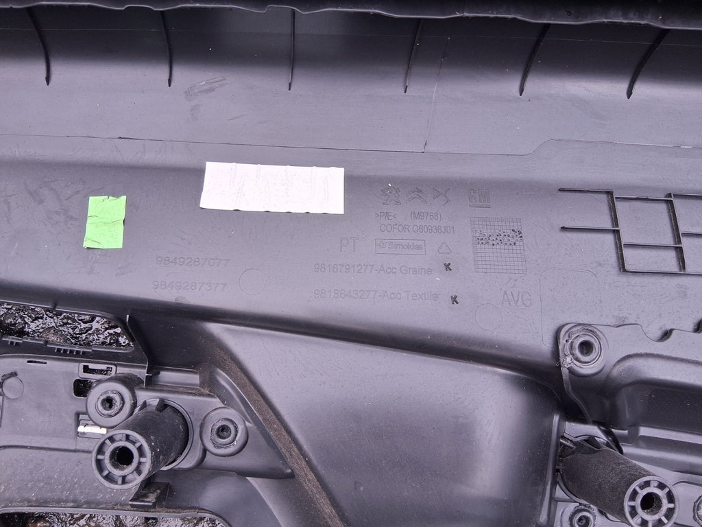 2021 VAUXHALL VIVARO MK3 NSF PASSENGER SIDE FRONT LEFT DOOR CARD 9816791277