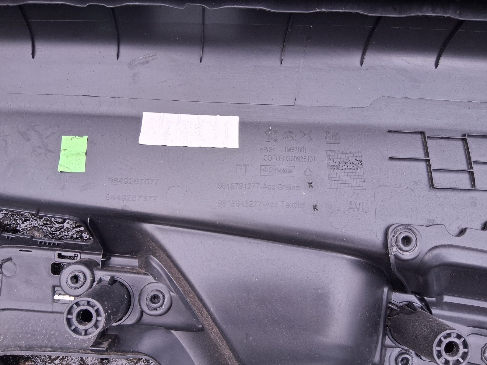 2021 VAUXHALL VIVARO MK3 NSF PASSENGER SIDE FRONT LEFT DOOR CARD 9816791277