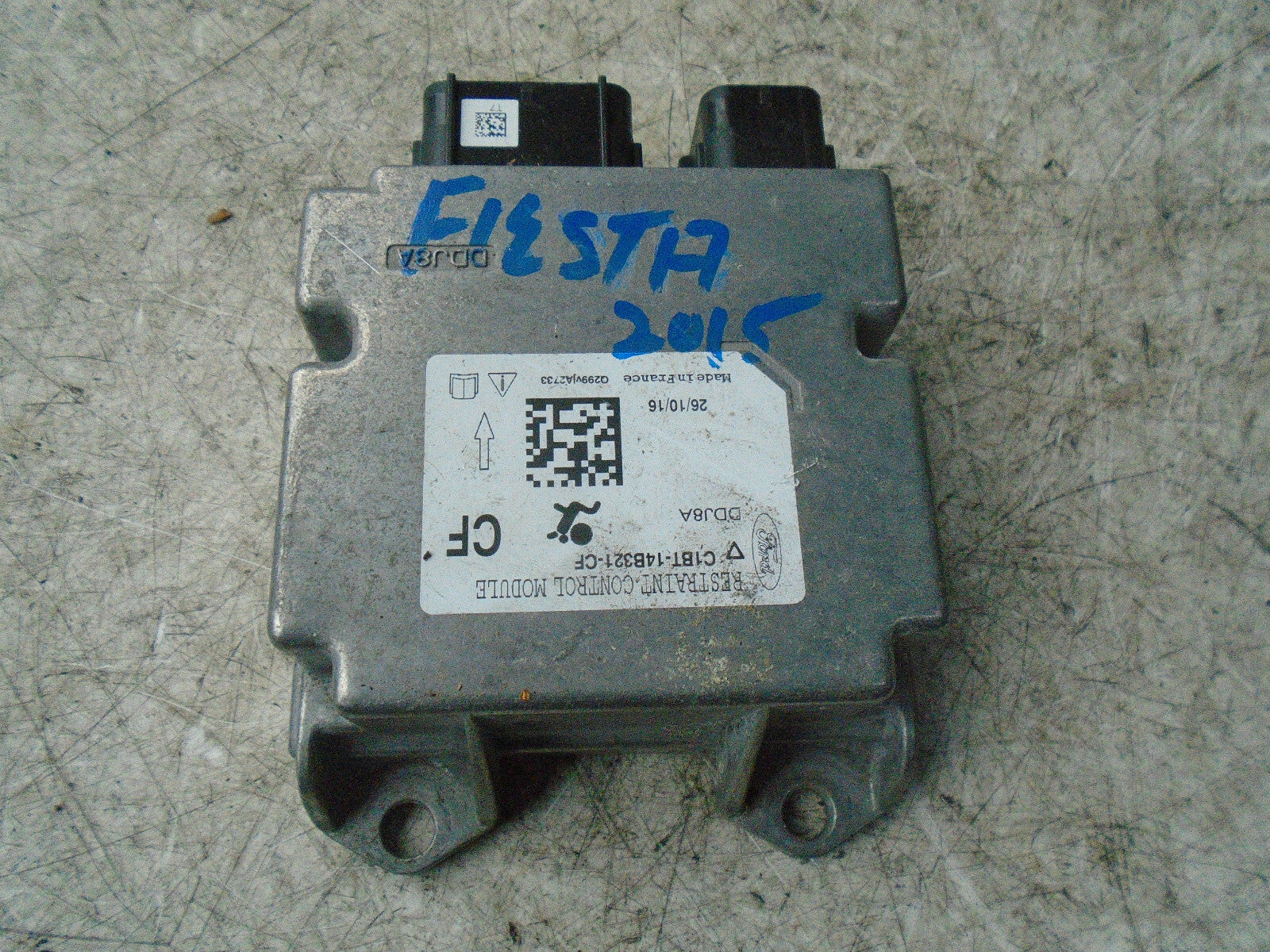 FORD FIESTA MK7 2016 SAFETY BAG CONTROL MODULE C1BT14B321CF