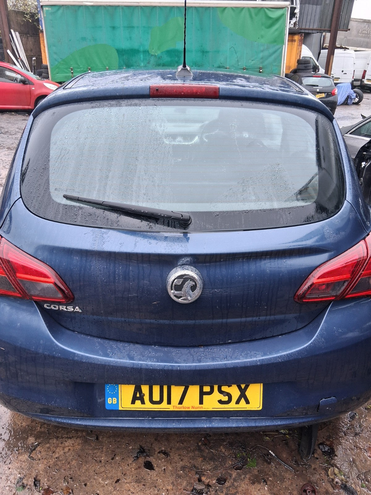 2017 VAUXHALL CORSA E BARE REAR TAILGATE BOOTLID BLUE