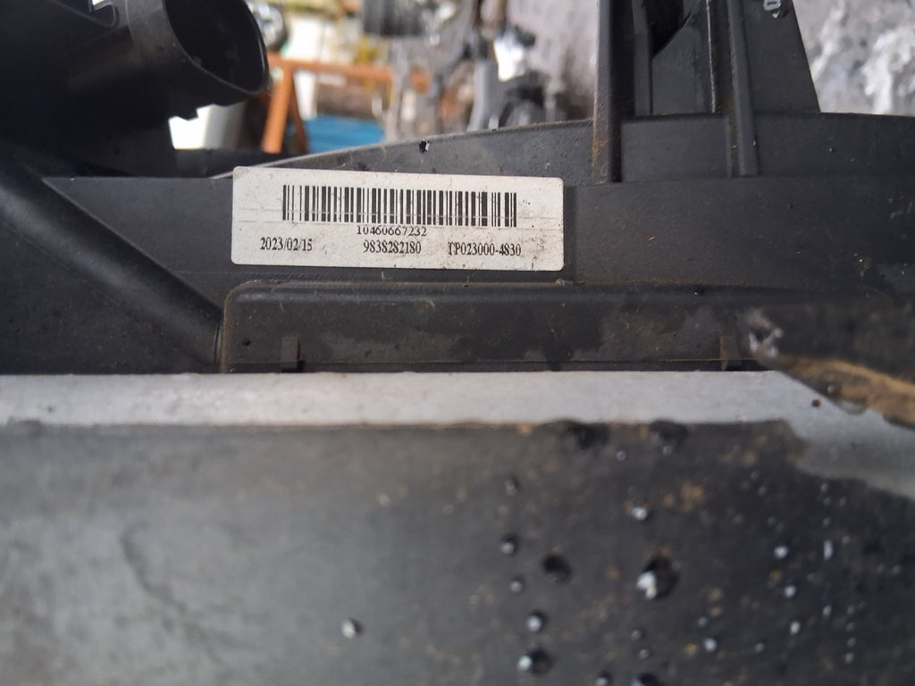 PEUGEOT 208 MK2 2021 1.2 PETROL MANUAL RADIATOR RADPACK SLAM PANEL 9838282180