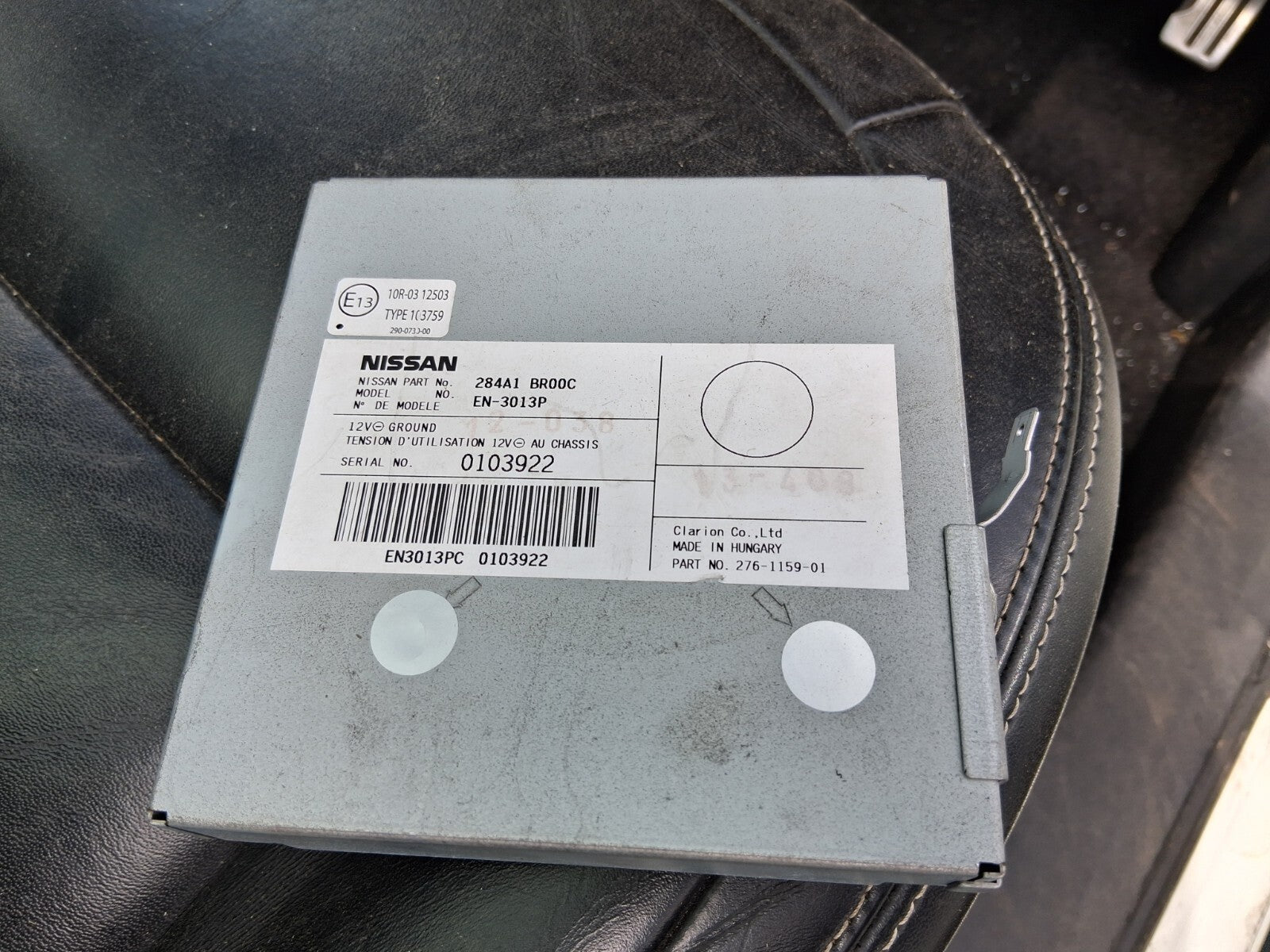 2013 NISSAN QASHQAI J10 ECU CAMERA CONTROL MODULE UNIT 284A1BR00C