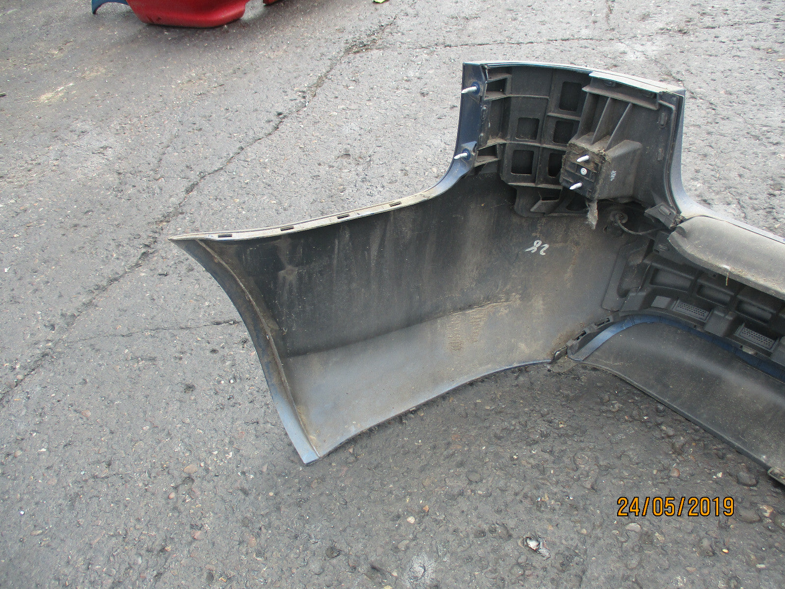 AUDI A4 B6 ESTATE REAR BUMPER COMPLETE BLUE