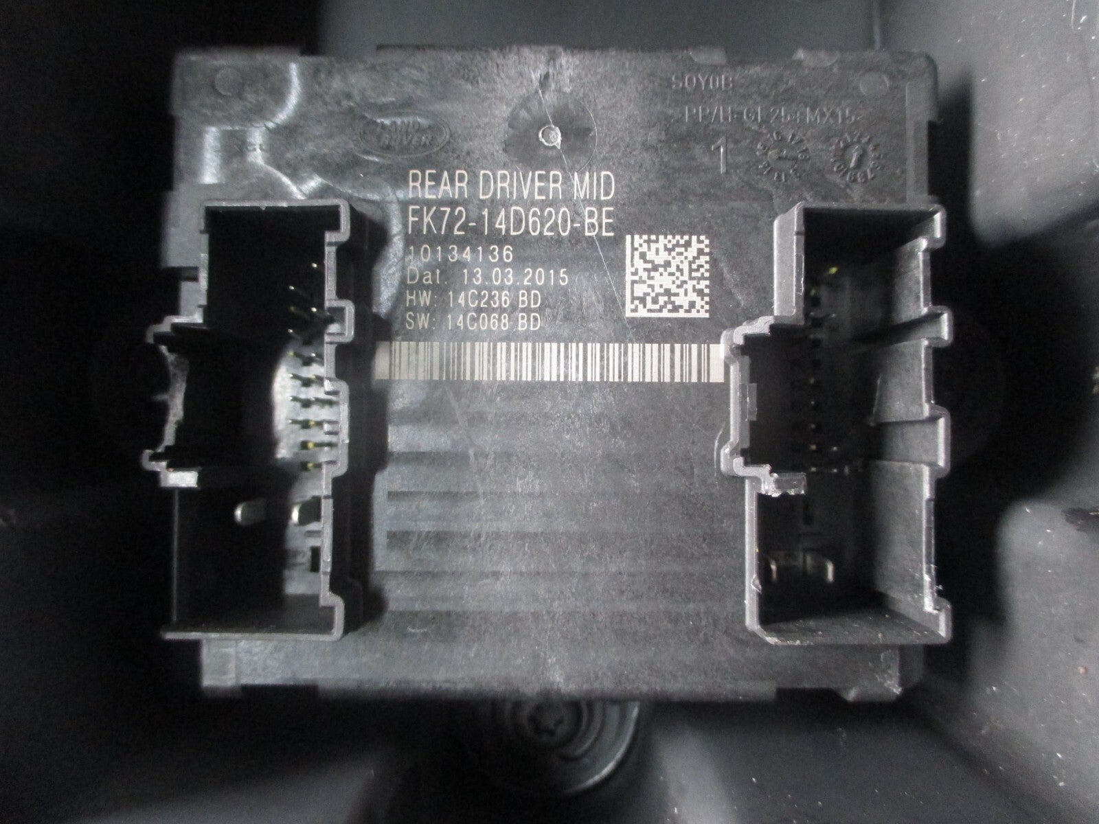 JAGUAR XE 2016 OSR DRIVER SIDE REAR DOOR CONTROL MODULE FK7214D620BE