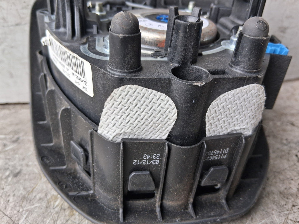 2012 PEUGEOT 208 STEERING WHEEL AIRBAG BLACK