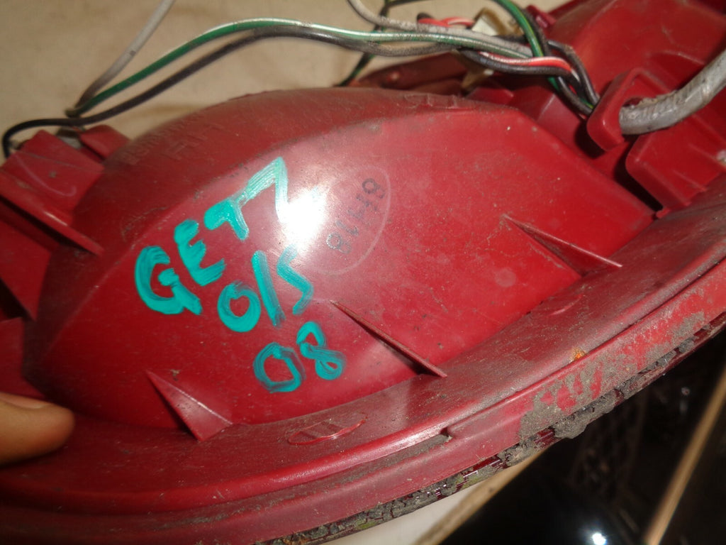 HYUNDAI GETZ 2008 OSR DRIVER SIDE REAR TAIL LIGHT TAIL LAMP 924021C5XX