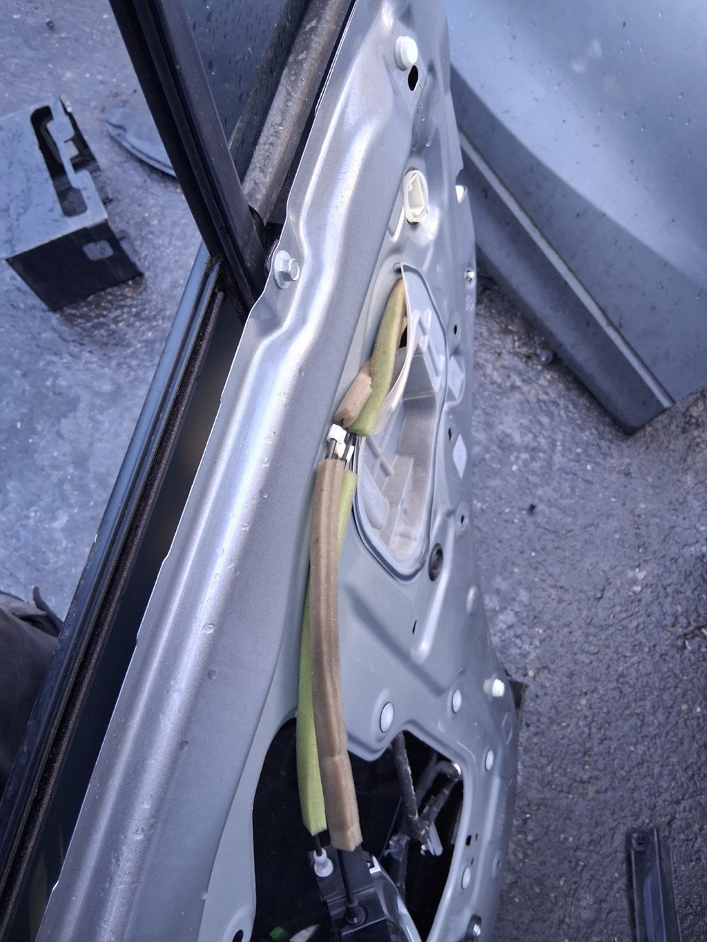 2013 MAZDA CX 5 MK1 OSR DRIVER SIDE REAR RIGHT BARE DOOR LIQUID SILVER P38