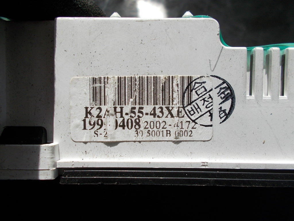 KIA SHUMA 2002 CLOCKS SPEEDO INSTRUMENT CLUSTER K2AH55 43XE