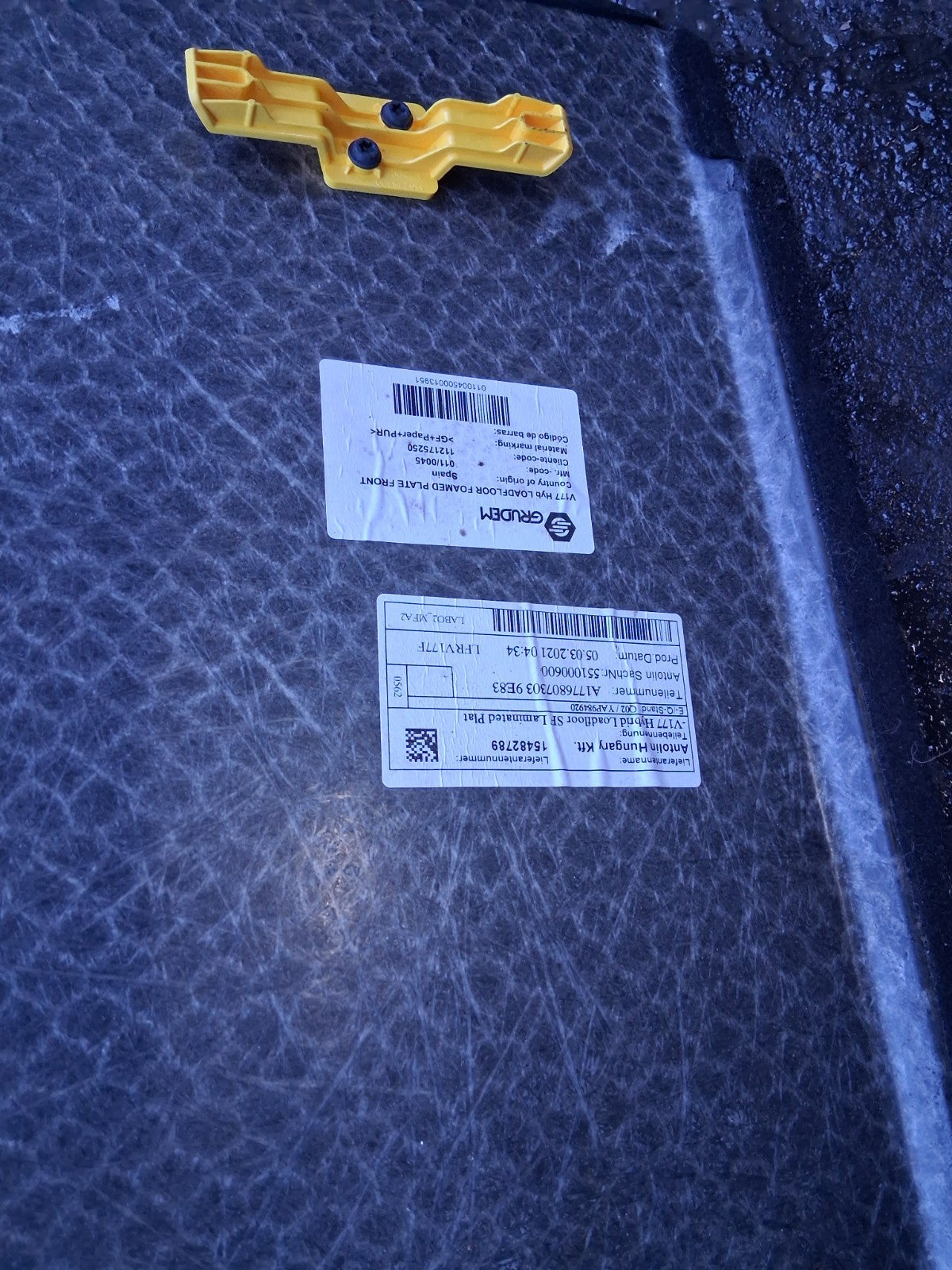 2021 MERCEDES A CLASS V177 REAR BOOT FLOOR LINER CARPET MAT A1776807303