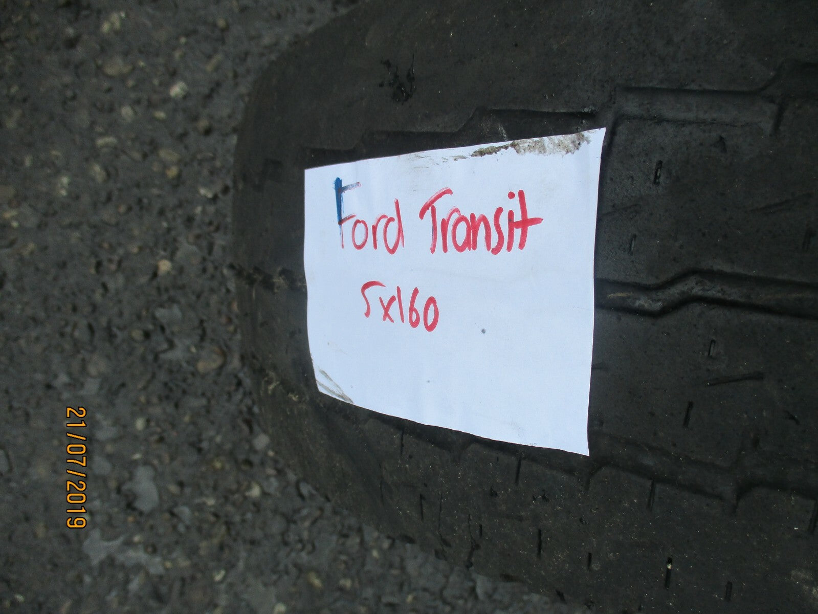 FORD TRANSIT MK7 SPARE STEEL WHEEL & TYRE 5 STUD 15 INCH TOYO 195/70 R15
