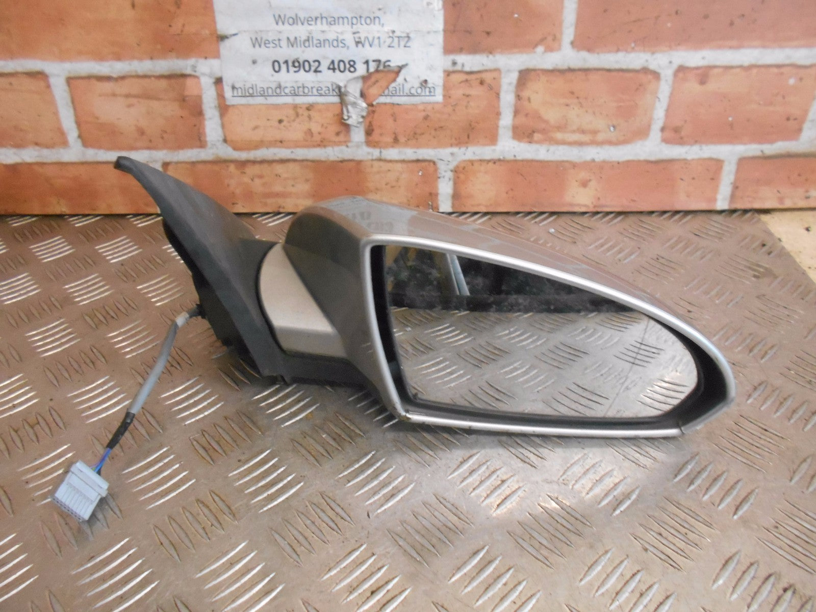 NISSAN PRIMERA P12 2004 OS DRIVER ELECTRIC DOOR WING MIRROR SILVER