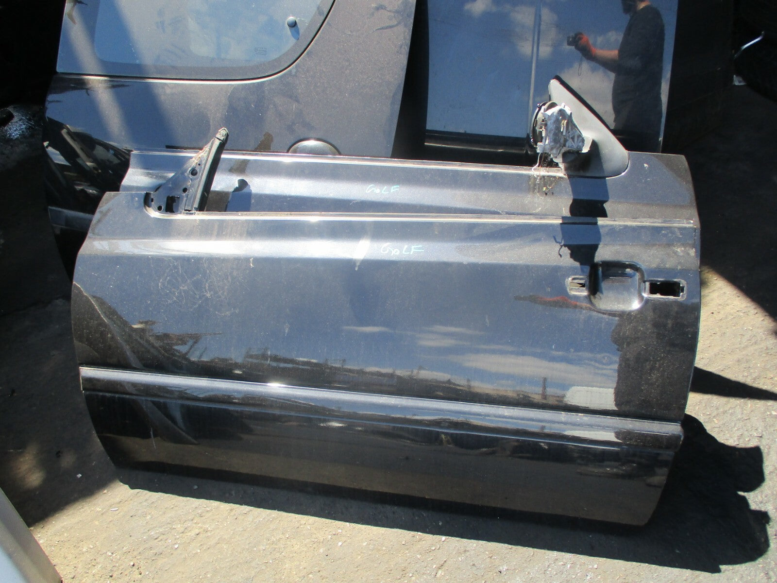 VW VOLKSWAGEN GOLF CABRIO 1998 BARE NS PASSENGER SIDE DOOR SHELL FRAME BLACK