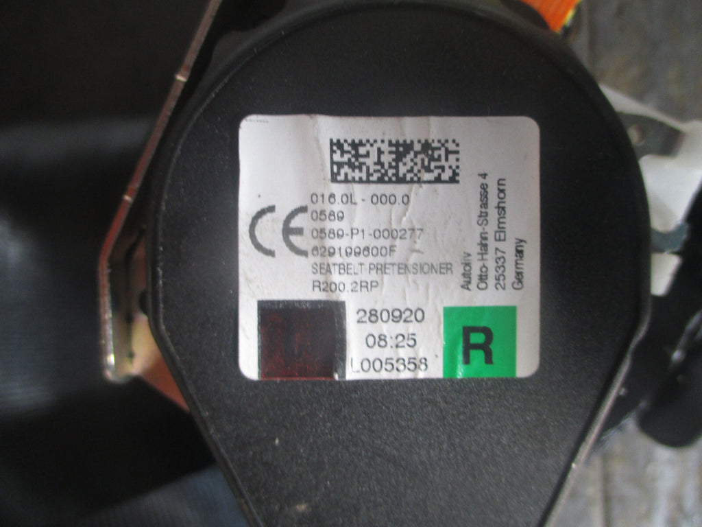 FORD GALAXY 2020 OSR DRIVER SIDE REAR SEAT BELT 0589P1000277