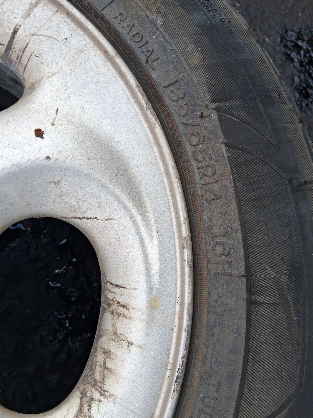 2001 PEUGEOT 206 14 INCH ALLOY WHEEL WITH TYRE 185/65R14