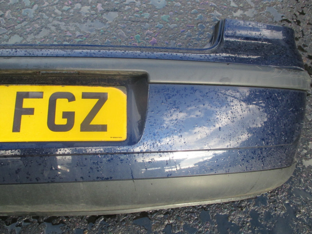 VW VOLKSWAGEN POLO 3 DOOR 2003 COMPLETE REAR BACK PLASTIC BUMPER DARK BLUE