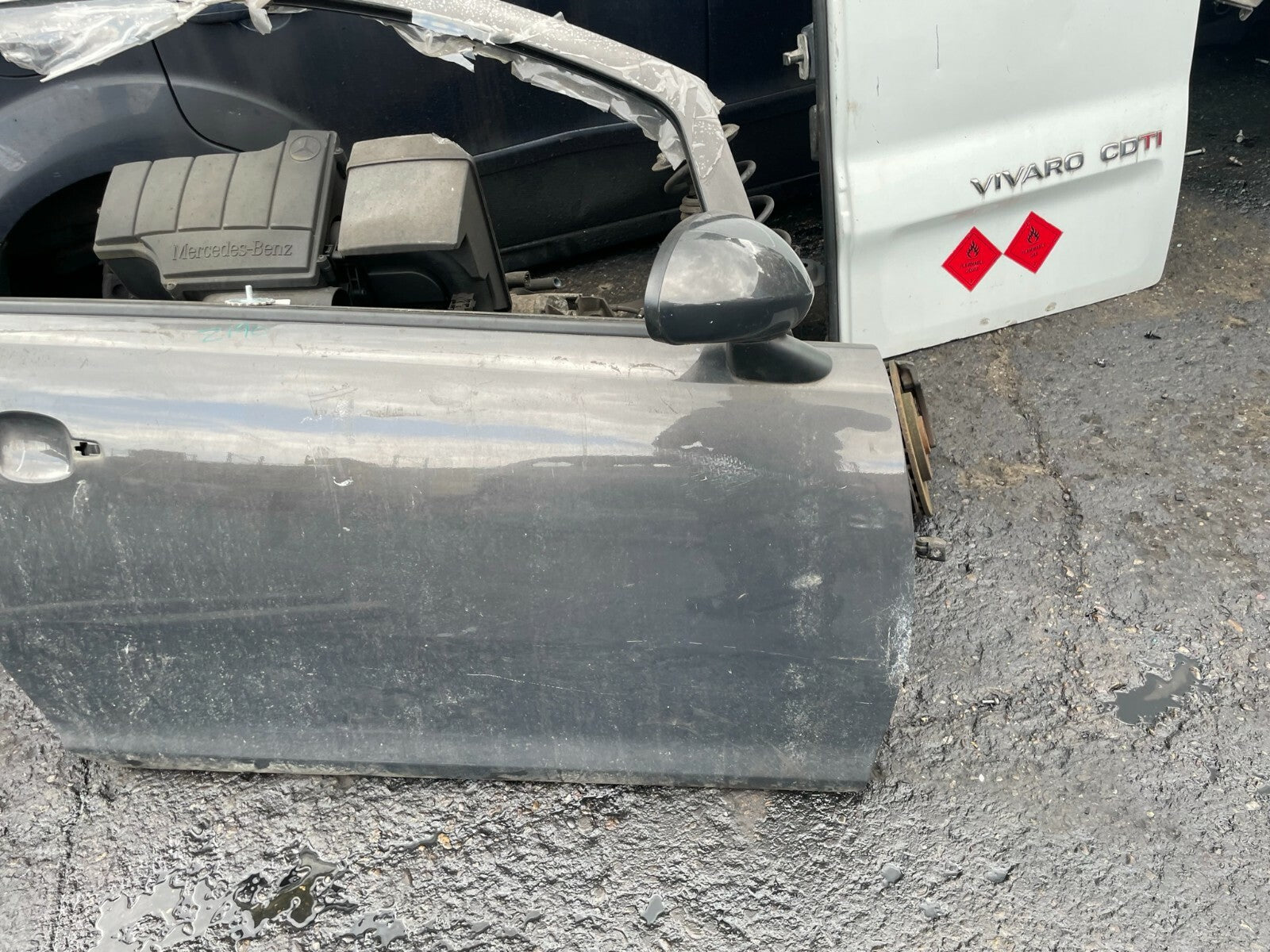 VAUXHALL CORSA D 2011 3 DOOR OS DRIVER SIDE DOOR BARE Z190