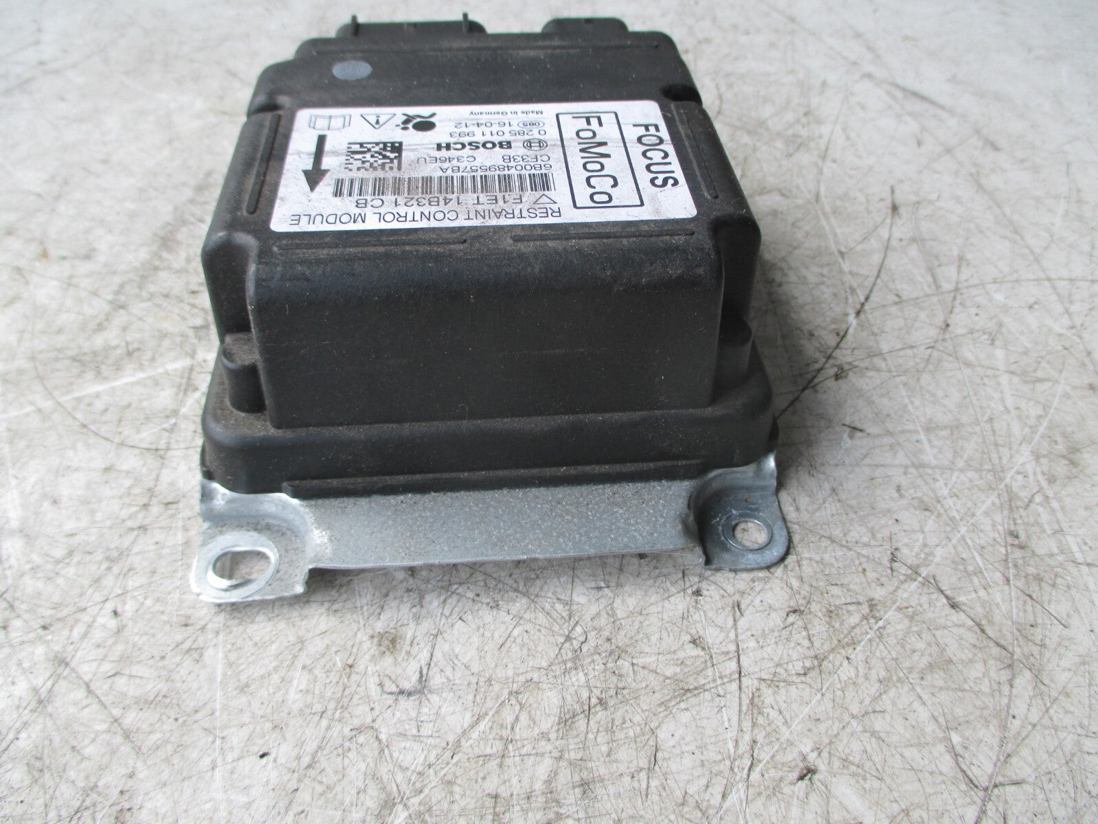 FORD FOCUS MK3 ESTATE 2016 AIRBAG RESTRAINT CONTROL MODULE ECU