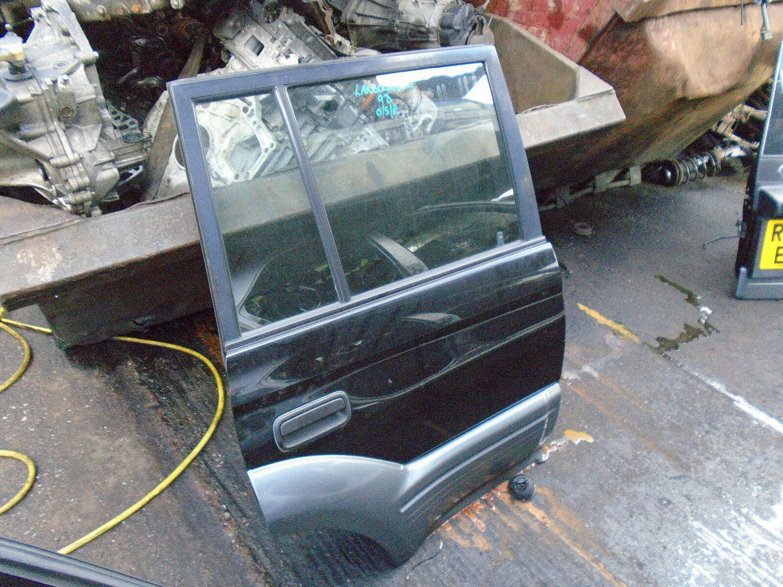 TOYOTA LAND CRUISER 1997 COLORADO OSR DRIVER SIDE REAR DOOR COMPLETE BLACK