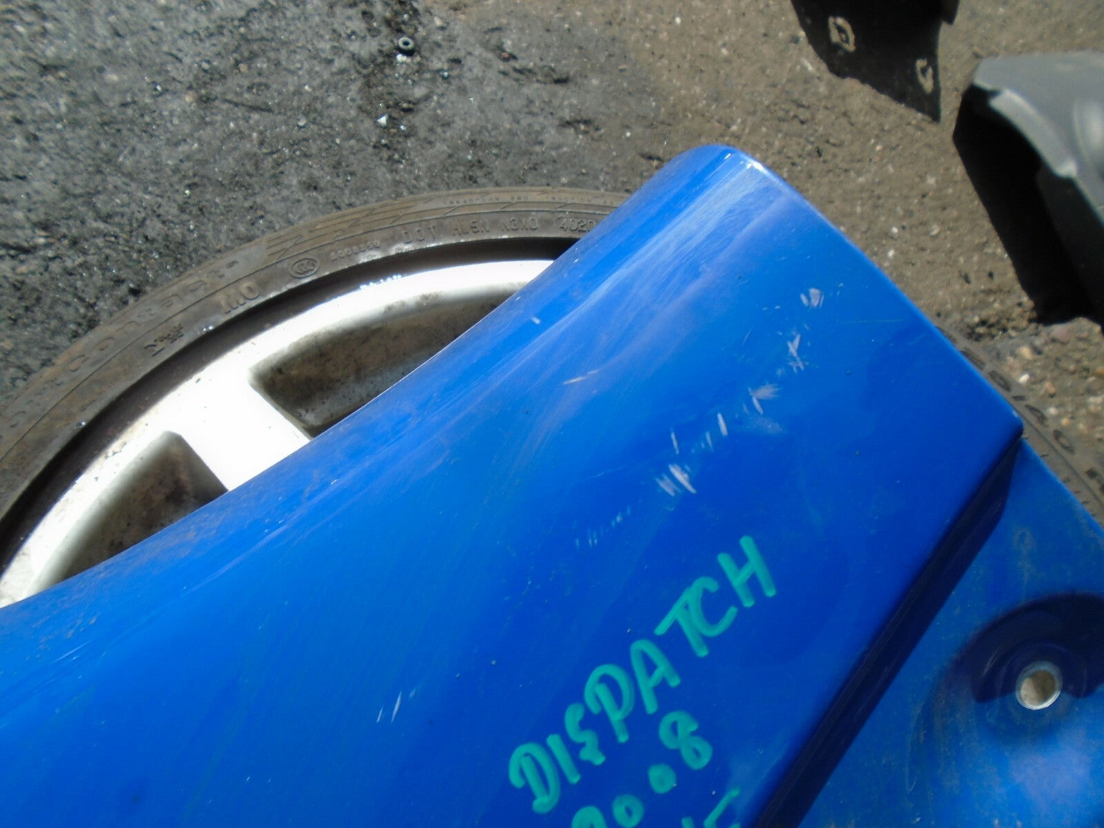 CITROEN DISPATCH 2008 MK2 NSF FRONT PASSENGER SIDE ARCH PANEL BLUE