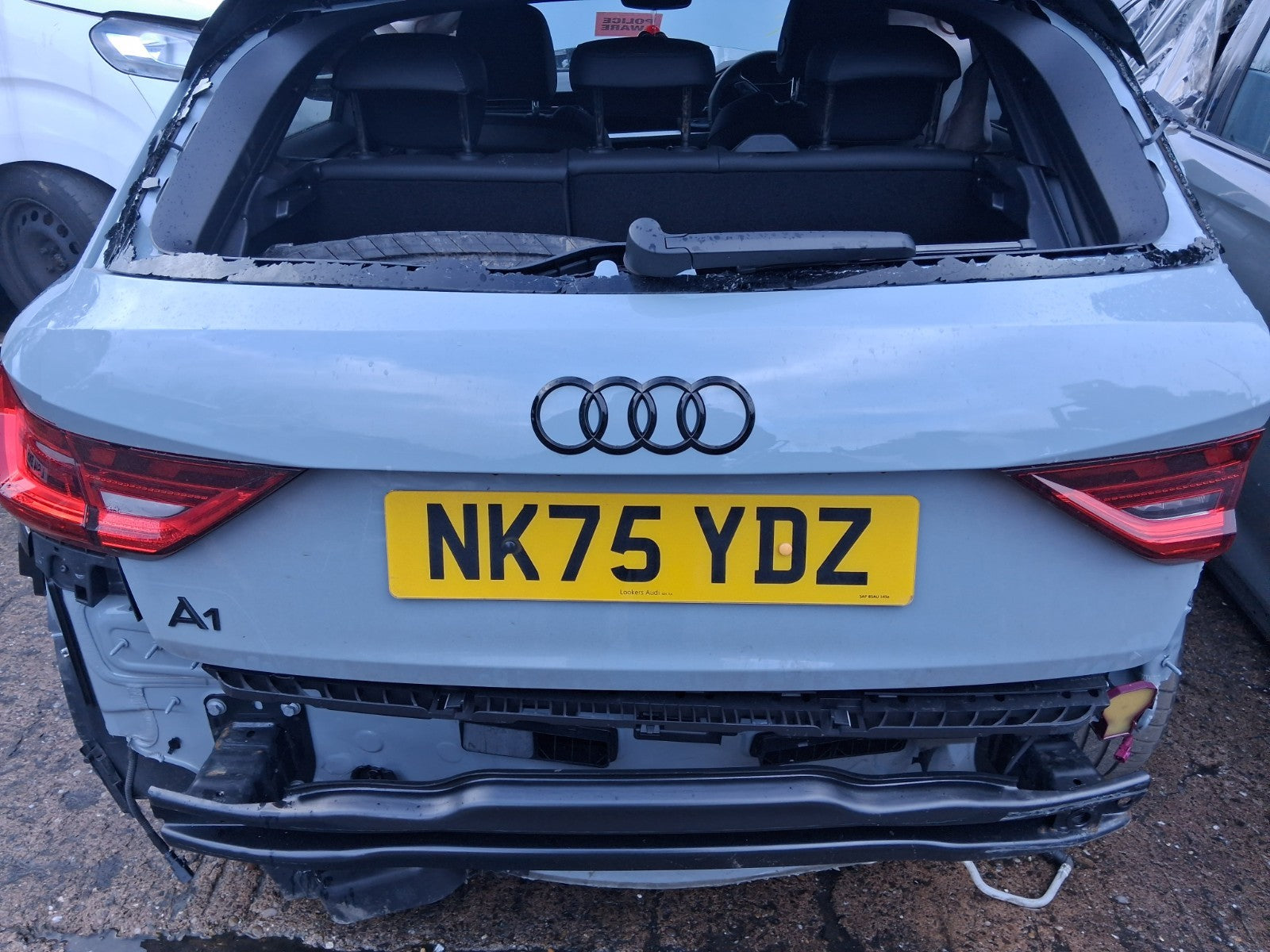 2025 AUDI A1 S LINE MK2 GB REAR BARE TAILGATE BOOTLID GREY Z7F