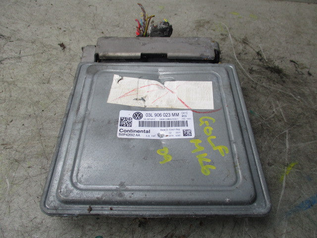 2009 VOLKSWAGEN GOLF MK6 ECU ENGINE CONTROL UNIT 5WP42692AA