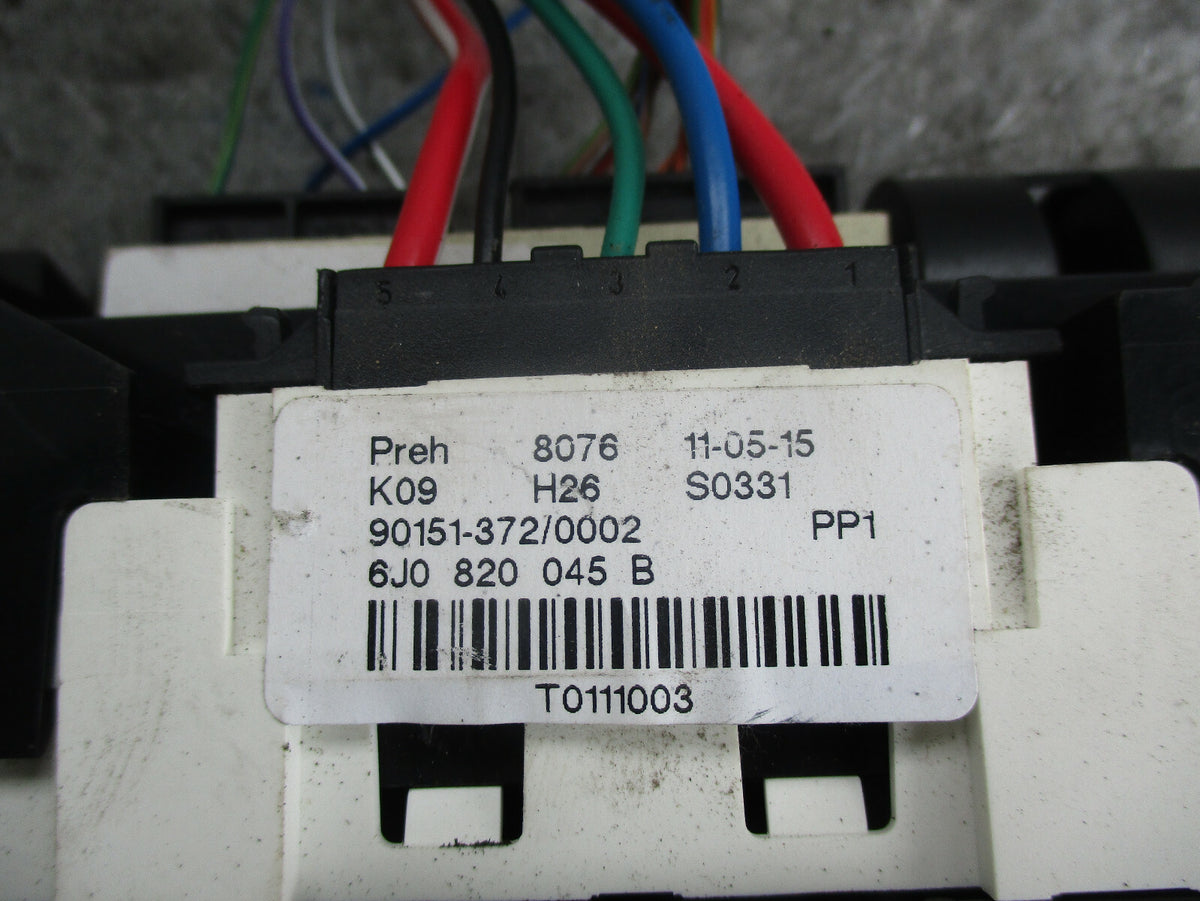SEAT IBIZA 6J HEATER CLIMATE CONTROL PANEL 6J0820045B