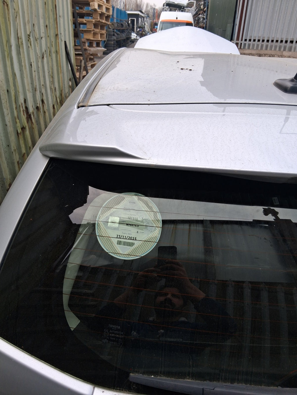 2018 TOYOTA PRIUS V PLUS XW40 COMPLETE REAR TAILGATE BOOTLID SILVER